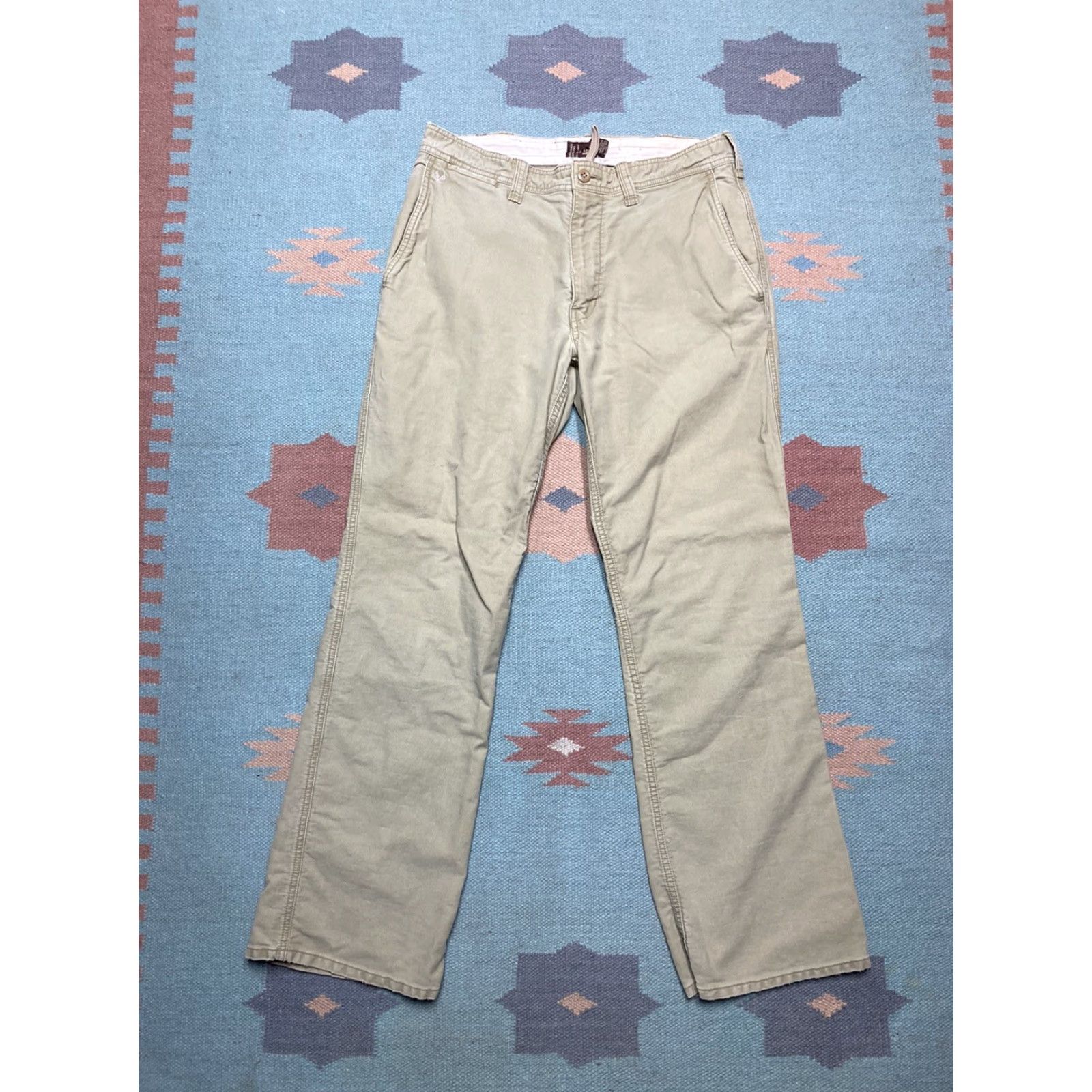 American Eagle Outfitters VINTAGE American Eagle military surplus pants Canvas Khaki Beige 31x30 EUC Mens Cotton Size US 31 - 7 Thumbnail
