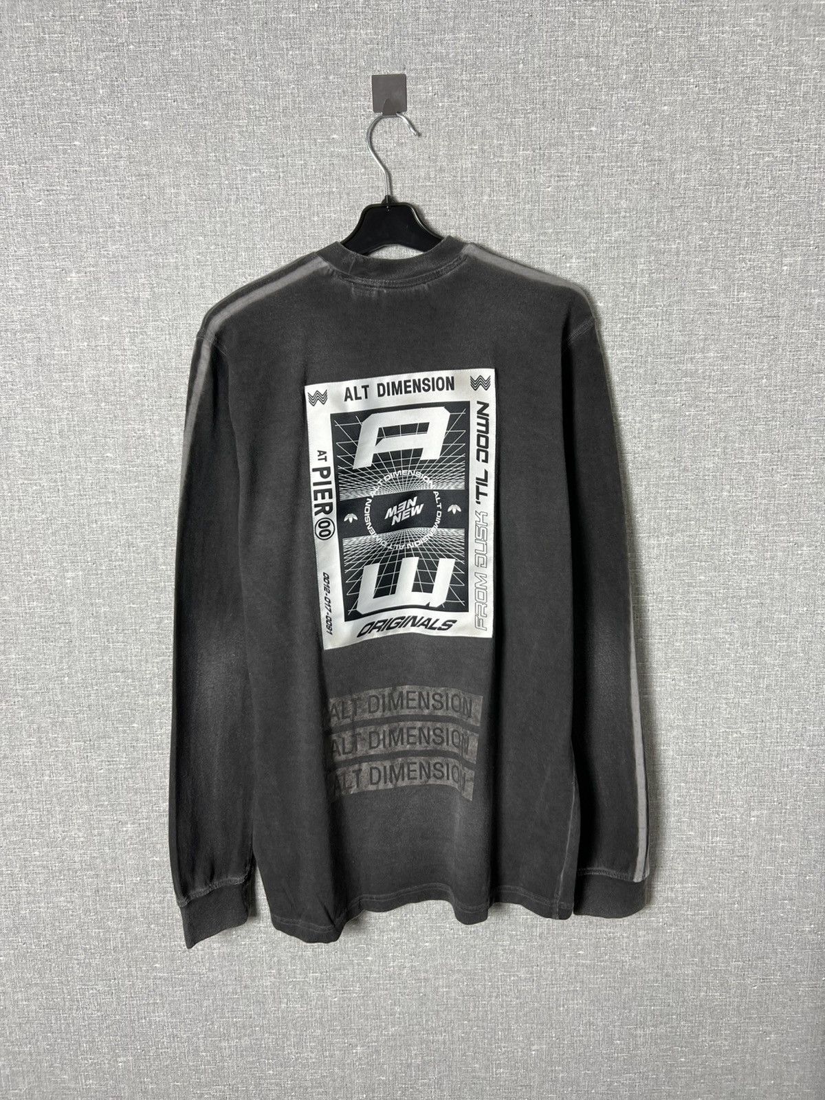 Adidas × Alexander Wang Alexander Wang Adidas Alt Dimension Washed Gray Long Sleeve Size US S / EU 44-46 / 1 - 15 Thumbnail