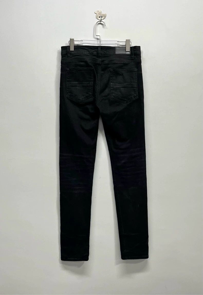 Amiri AmiriBlack water ripples destroy knife cut leather brand de Size US 31 - 2 Thumbnail