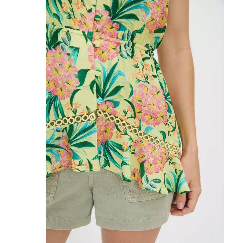 Anthropologie New Anthropologie Farm Rio Ruffled Floral Tank $138 SMALL Size S / US 4 / IT 40 - 2 Thumbnail
