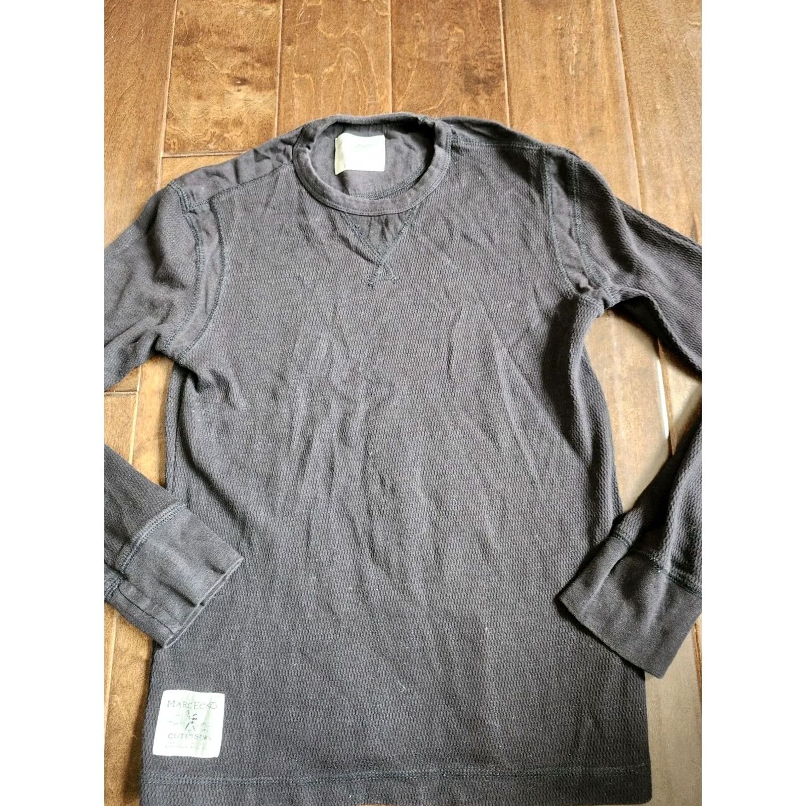 Marcs Marc Ecko Mens Black Long Sleeve Thermal Shirt Size S Size US S / EU 44-46 / 1 - 3 Thumbnail