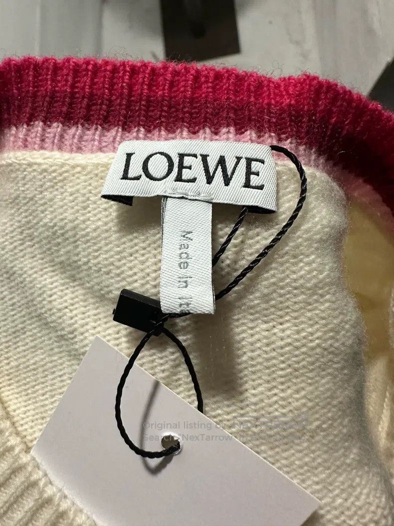 Loewe Loewe Embroidered Logo Wool Sweater Size M / US 6-8 / IT 42-44 - 4 Thumbnail