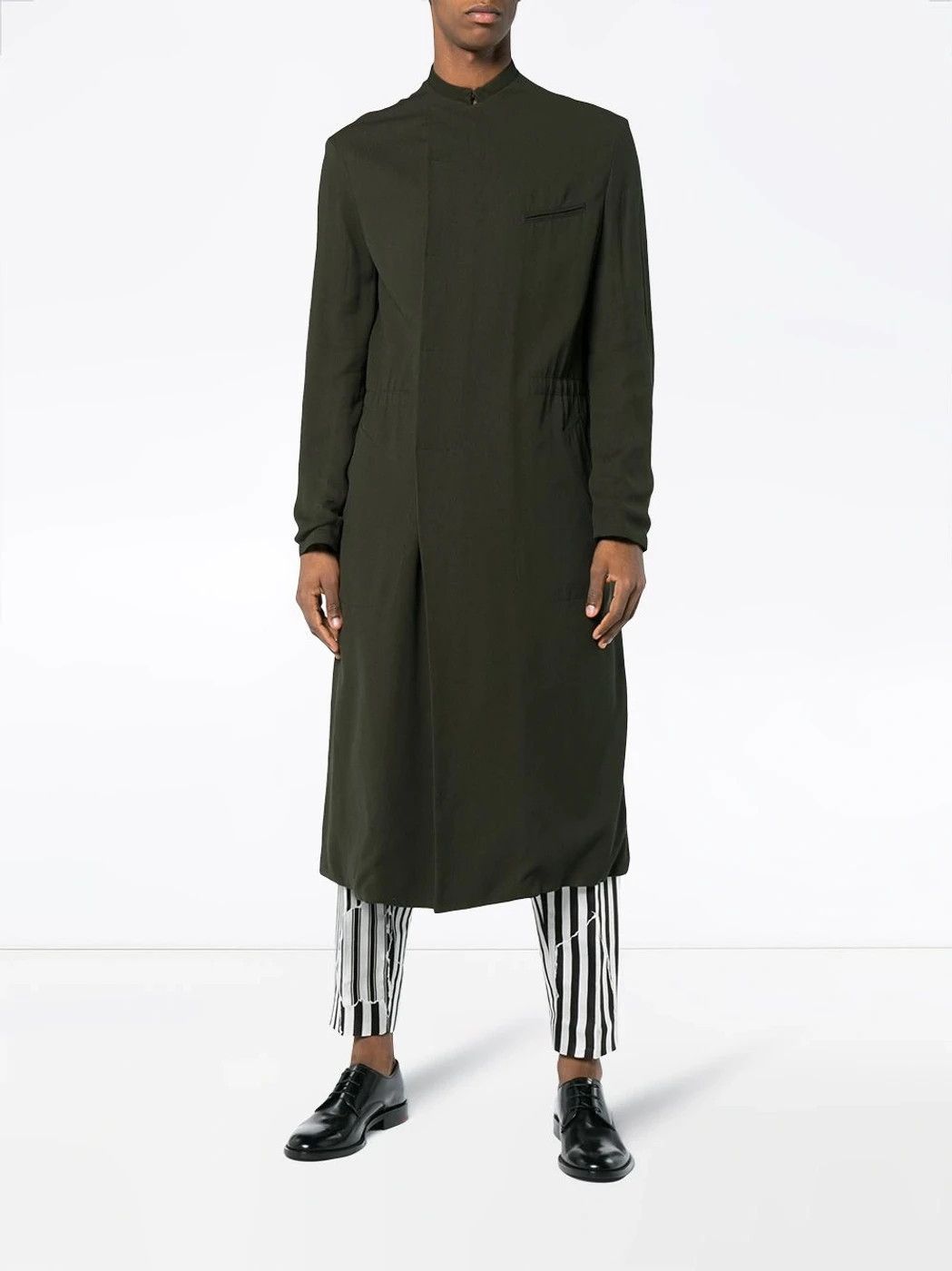 Haider Ackermann *NEW* AZURITE SILK JERSEY LONG COAT $3,000 Size US M / EU 48-50 / 2 - 9 Thumbnail