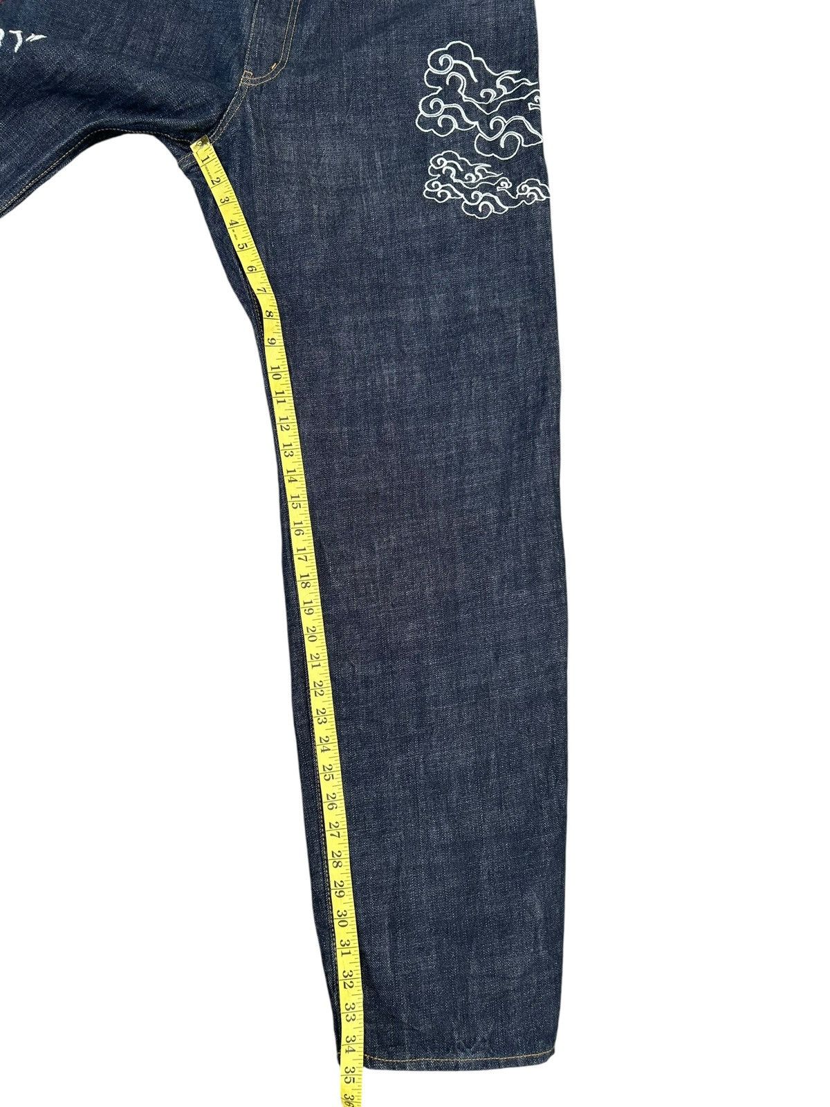 Kapital RARE' KARAKURI Japanese Embroidered Vintage Denim Jeans Size US 42 / EU 58 - 23 Thumbnail