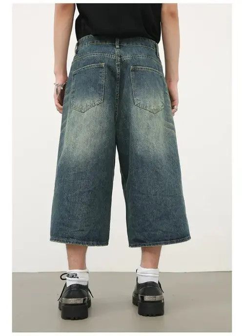 Other American retro all-match loose distressed denim shorts Size US 34 / EU 50 - 6 Thumbnail