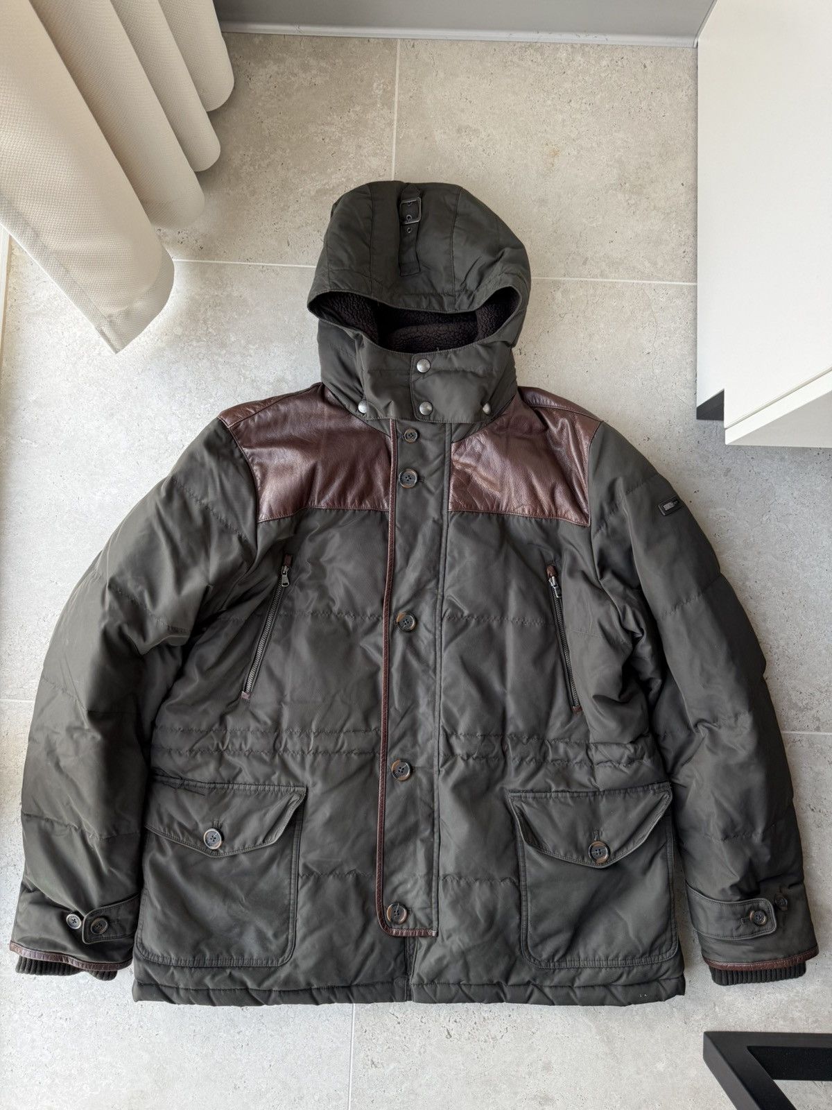 Hackett HACKETT LONDON PARKA PUFFER JACKET OLIVE Size US XXL / EU 58 / 5 - 1 Thumbnail