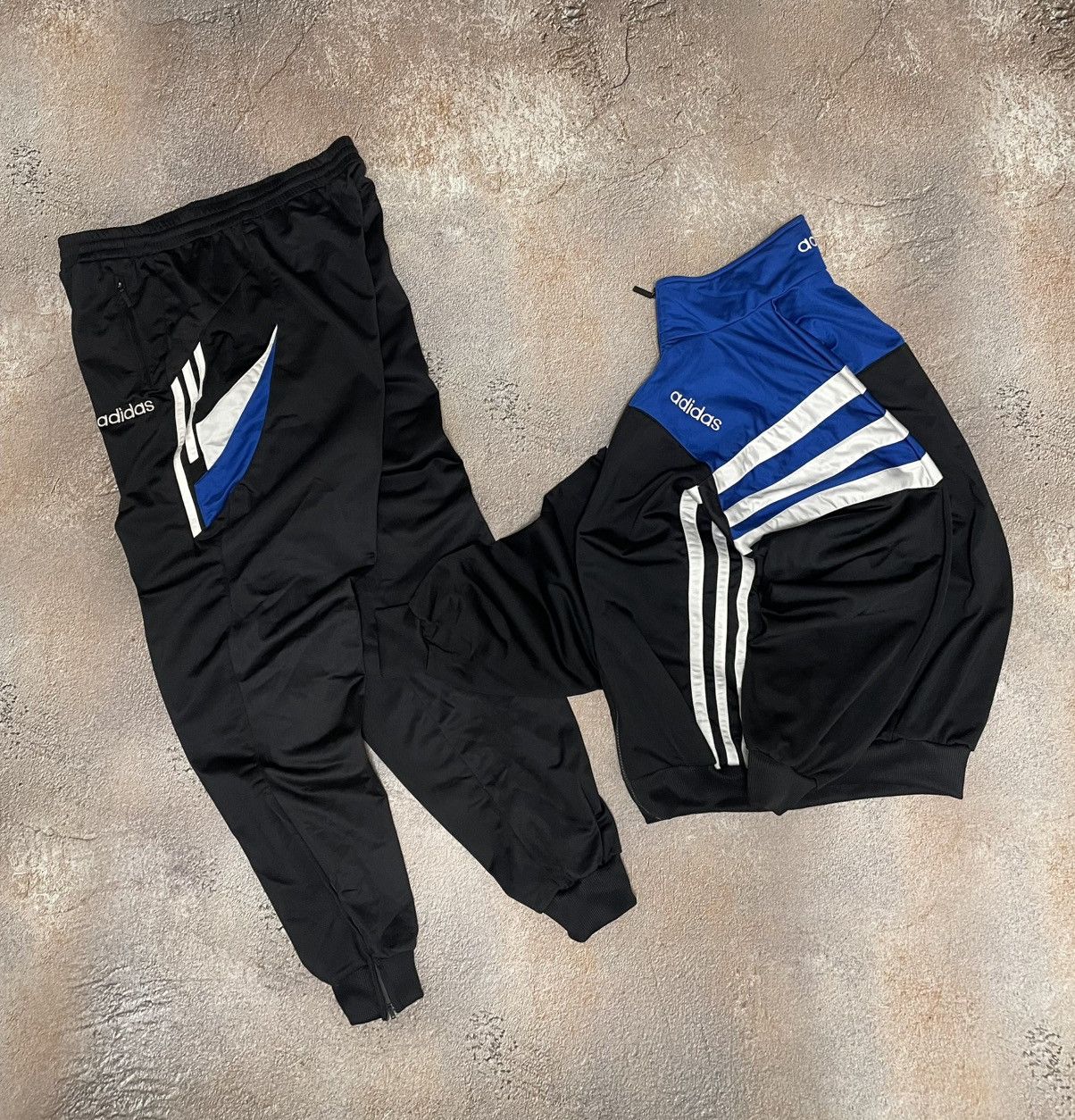 Adidas Vintage Adidas Three Stripes Cotton Tracksuit Set Size US L / EU 52-54 / 3 - 2 Thumbnail