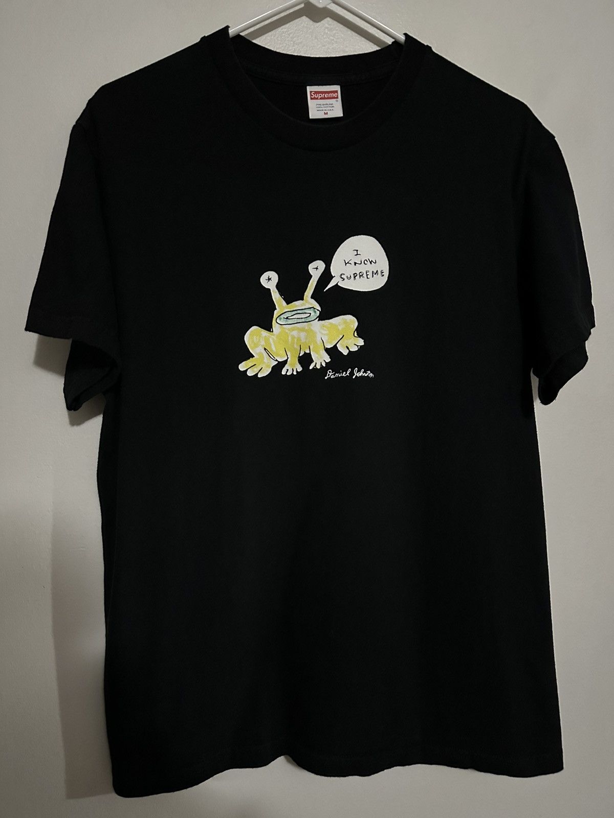 トップス supreme Daniel Johnston Frog Tee 20ss Supreme Daniel Johnston Frog Tee Black Men's - SS20 - US