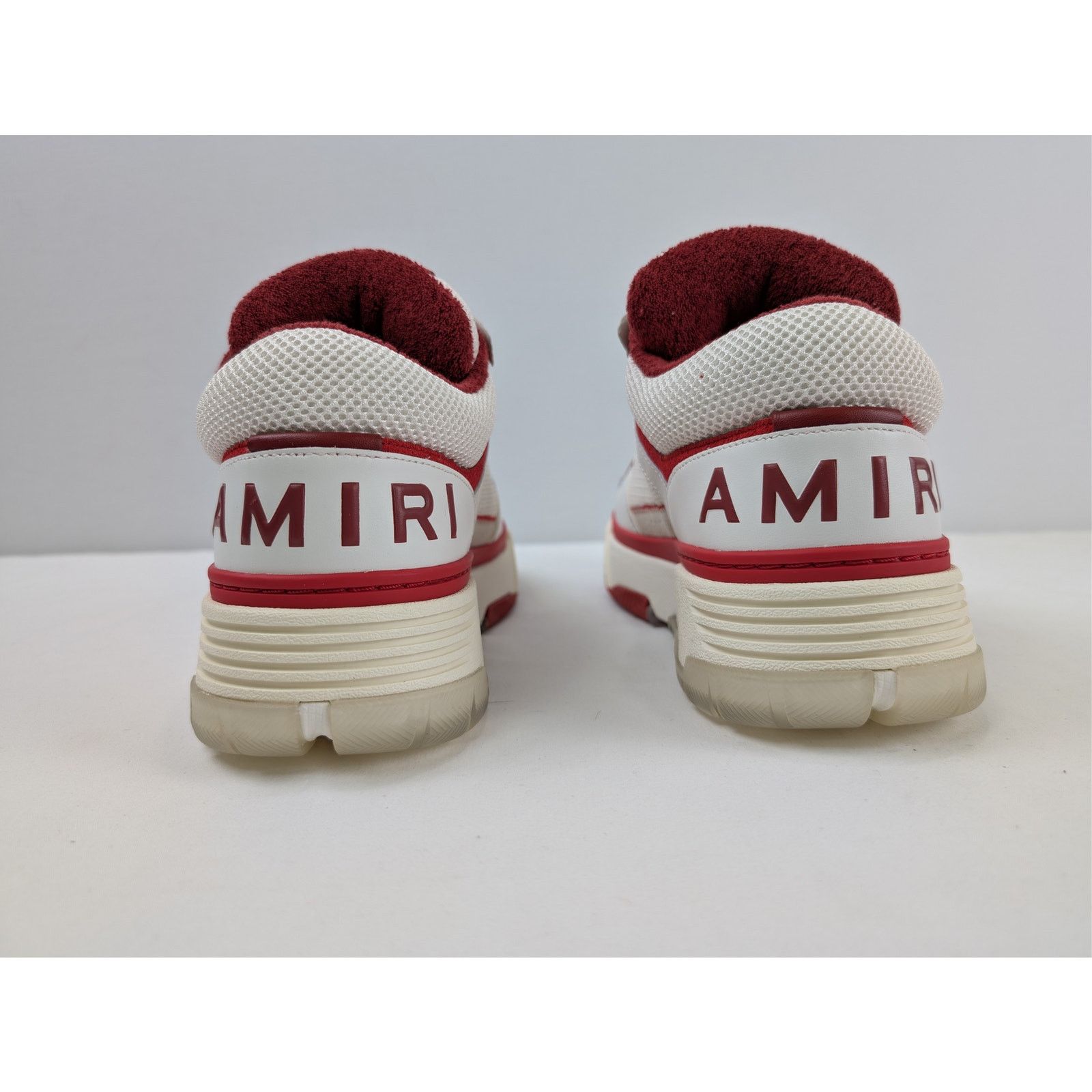 Amiri o1rshd1 Q:2 / MA-1 Low Top Sneakers in Red/White Size US 12 / EU 45 - 12 Thumbnail
