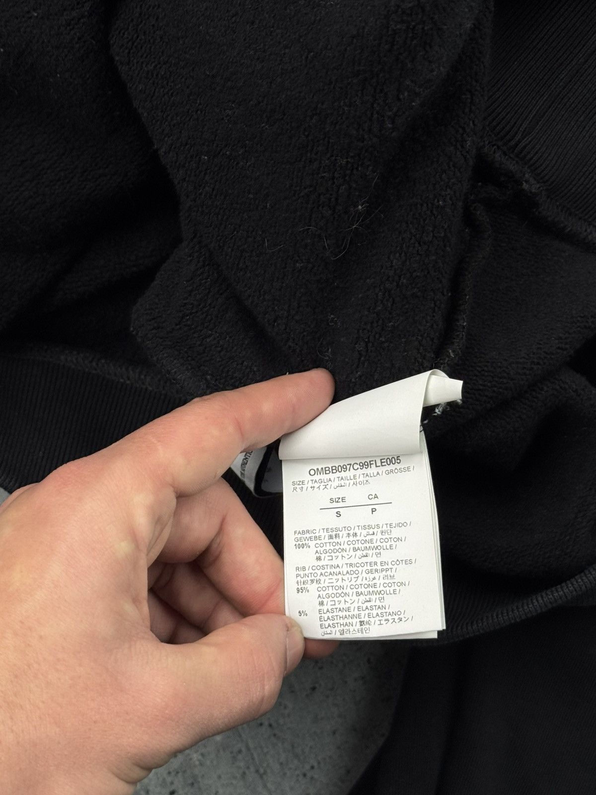 Off-White Black Off-White Over Sized Hoodie Size US S / EU 44-46 / 1 - 11 Thumbnail