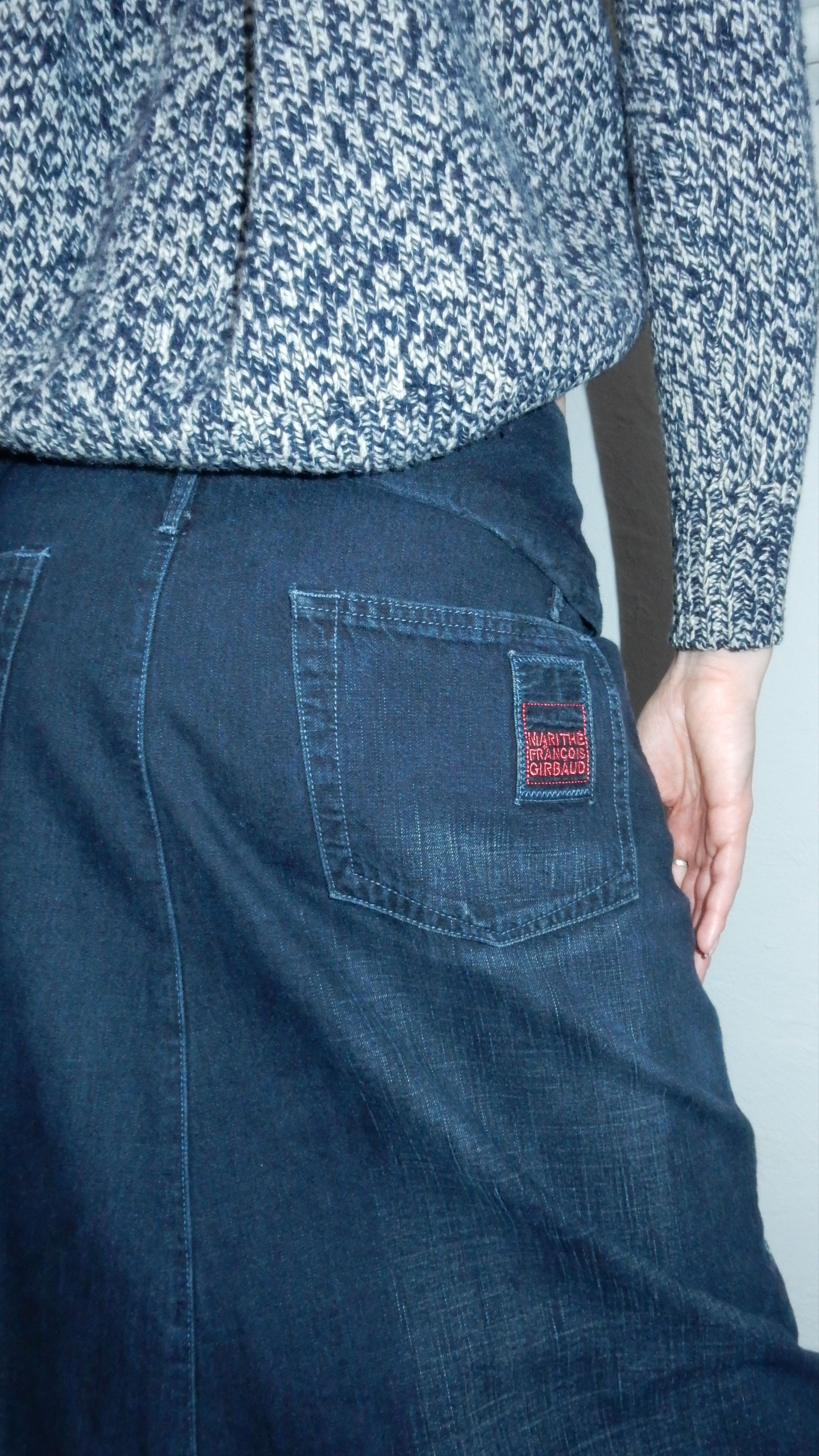Marithe + Francois Girbaud × Vintage Marithe Francois Girbaud navy jeans maxi skirt - M Size 27" / US 4 / IT 40 - 18 Thumbnail