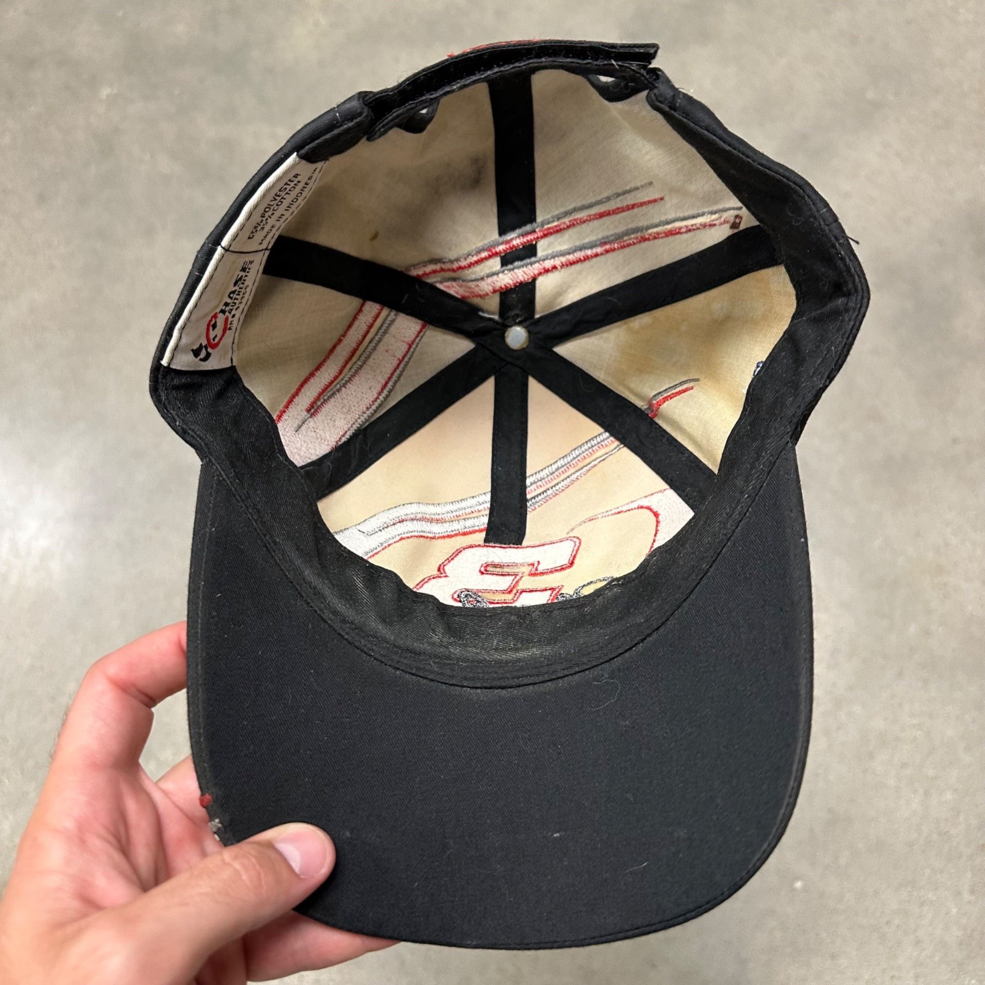 Vintage Vintage Dale Earnhardt 3 Chase NASCAR Strapback Hat Size ONE SIZE - 8 Thumbnail
