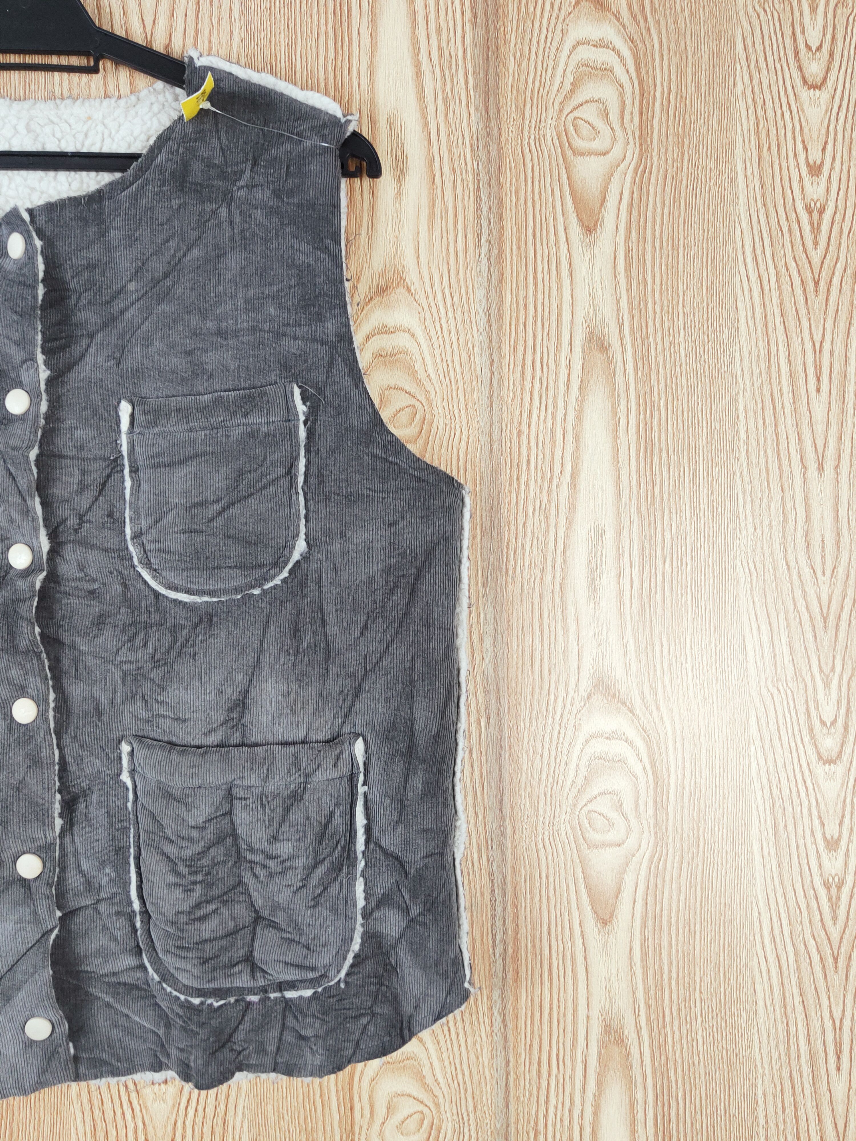 Japanese Brand Japanese Brand Gray Corduroy Vests #W170 Size M / US 6-8 / IT 42-44 - 5 Thumbnail