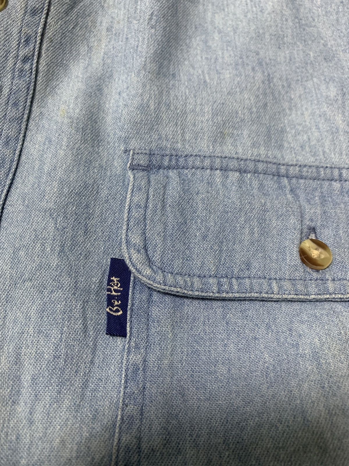 Japanese Brand × Vintage Vintage Be-Hot button denim shirt Size US L / EU 52-54 / 3 - 13 Thumbnail