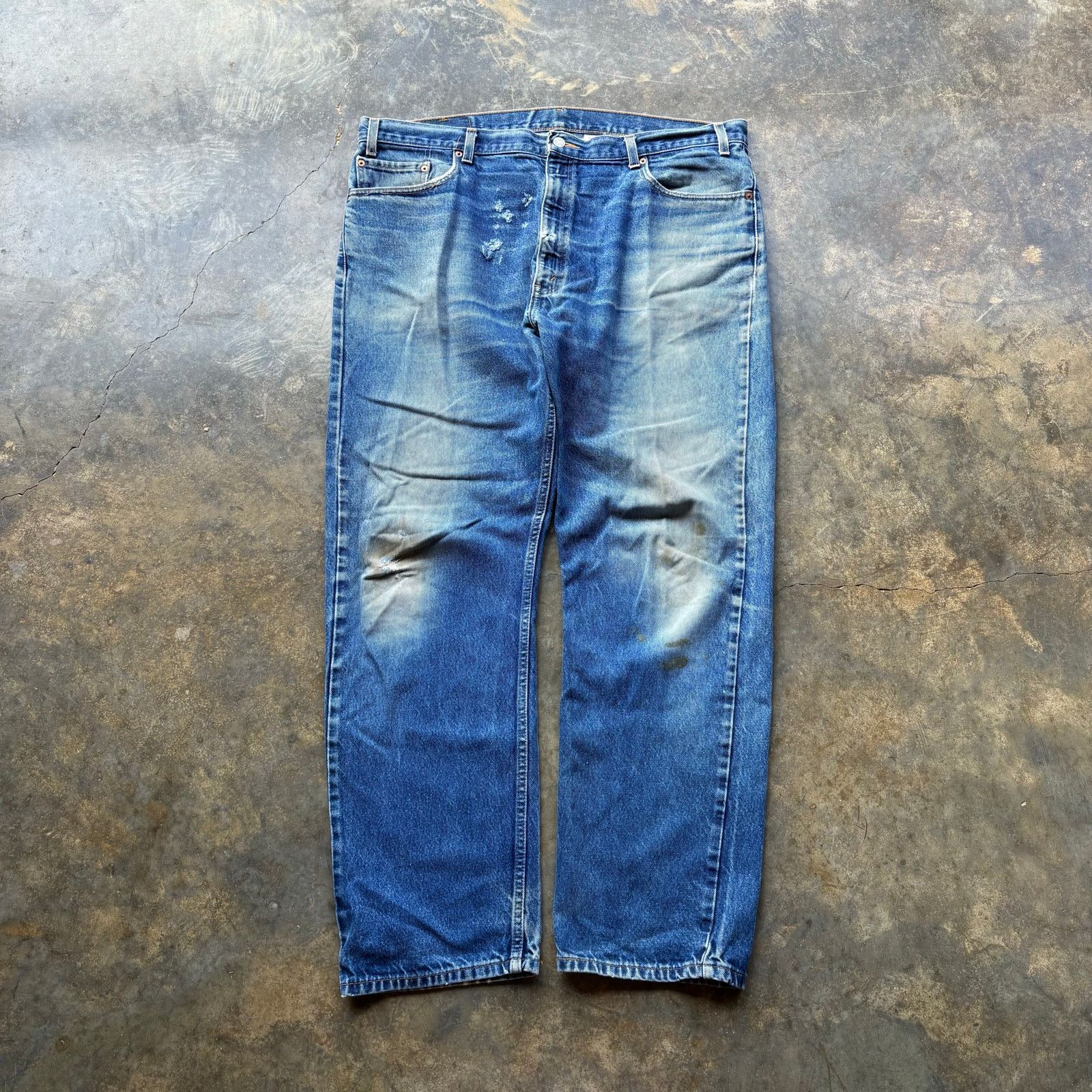 Levi's Worn In Vintage Levis 505 Blue jeans Size US 42 / EU 58 - 3 Thumbnail