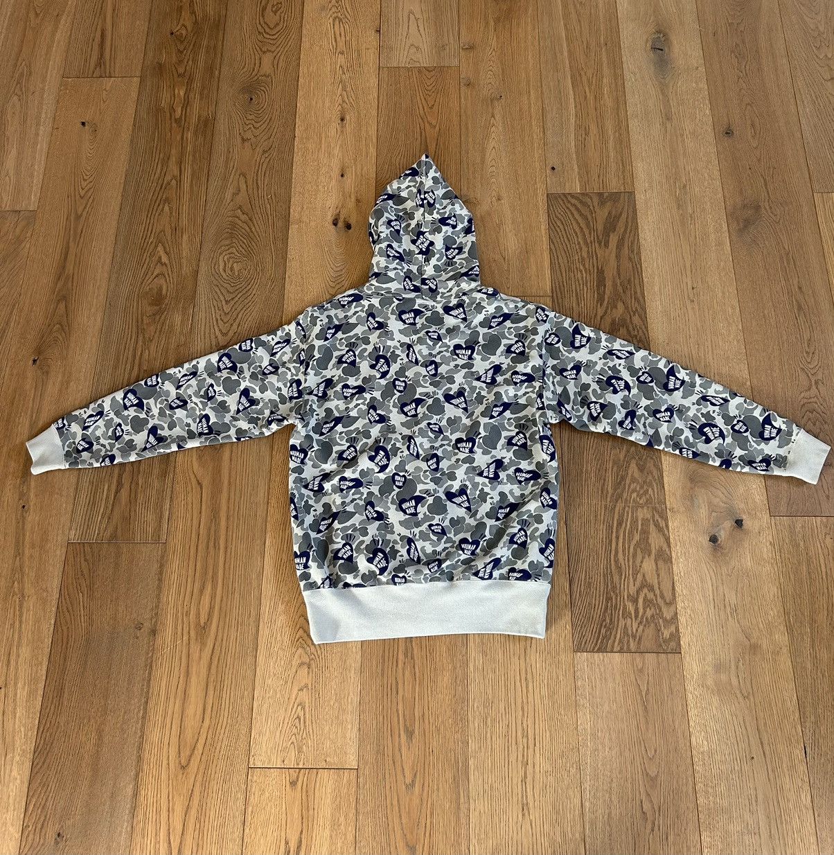 Human Made Human Made Gray Heart Camo Zip Hoodie Size US M / EU 48-50 / 2 - 4 Thumbnail