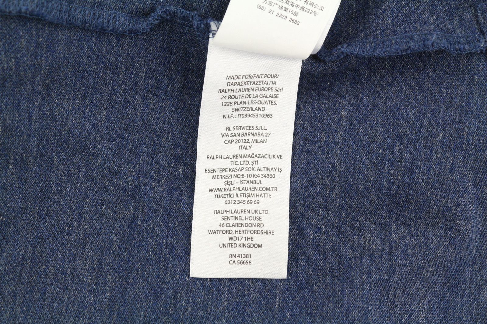 Polo Ralph Lauren SLIM FIT M Blue Short Sleeve Polo Neck T-Shirt 84540 Size US M / EU 48-50 / 2 - 10 Thumbnail