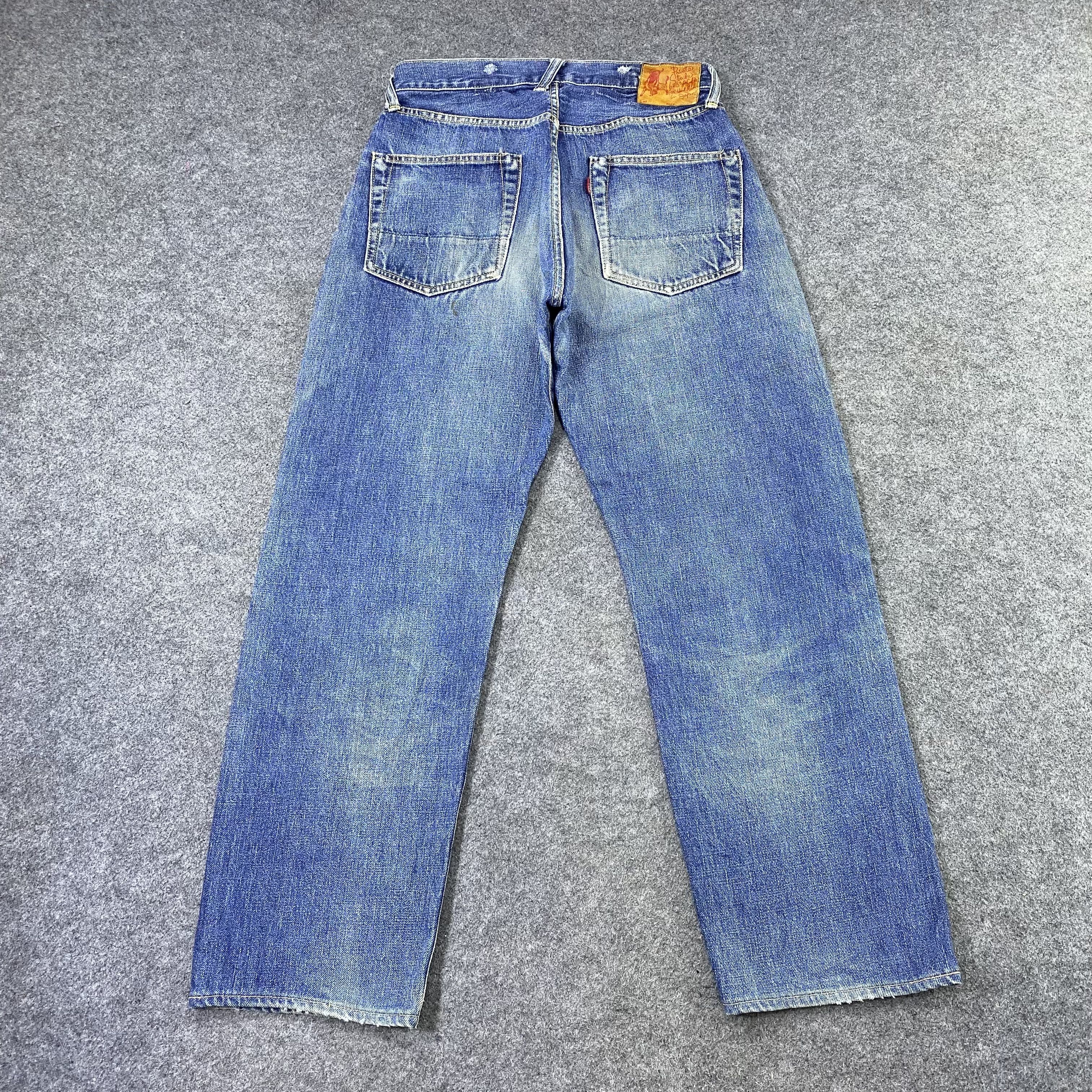 Evisu × Vintage Vintage Evis Selvedge Blue Wash Denim Jeans-J1154 Size US 31 - 4 Thumbnail