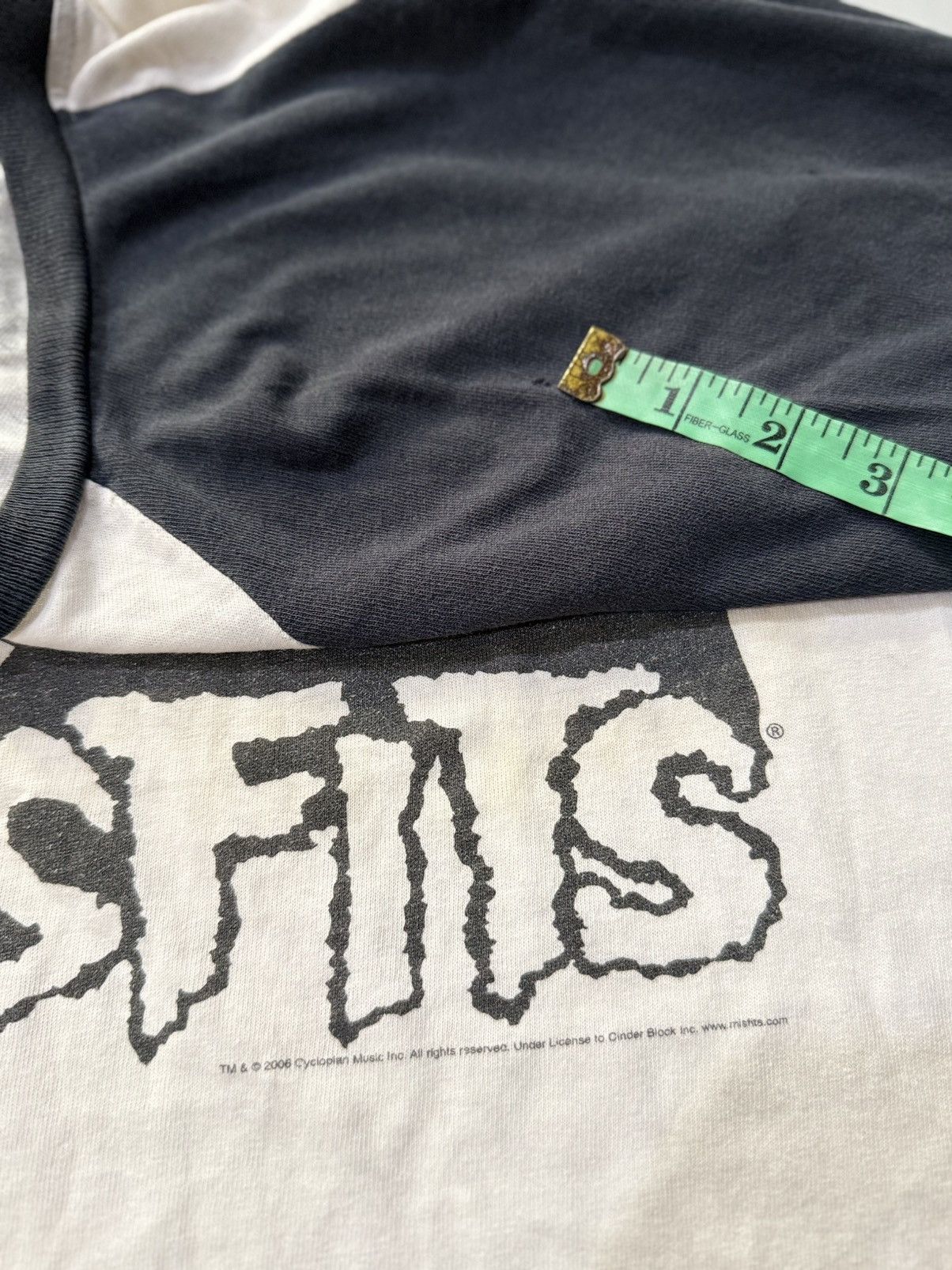 Band Tees Thrashed Vintage Misfits Horror punk 3Q Faded Tee Size US L / EU 52-54 / 3 - 12 Thumbnail