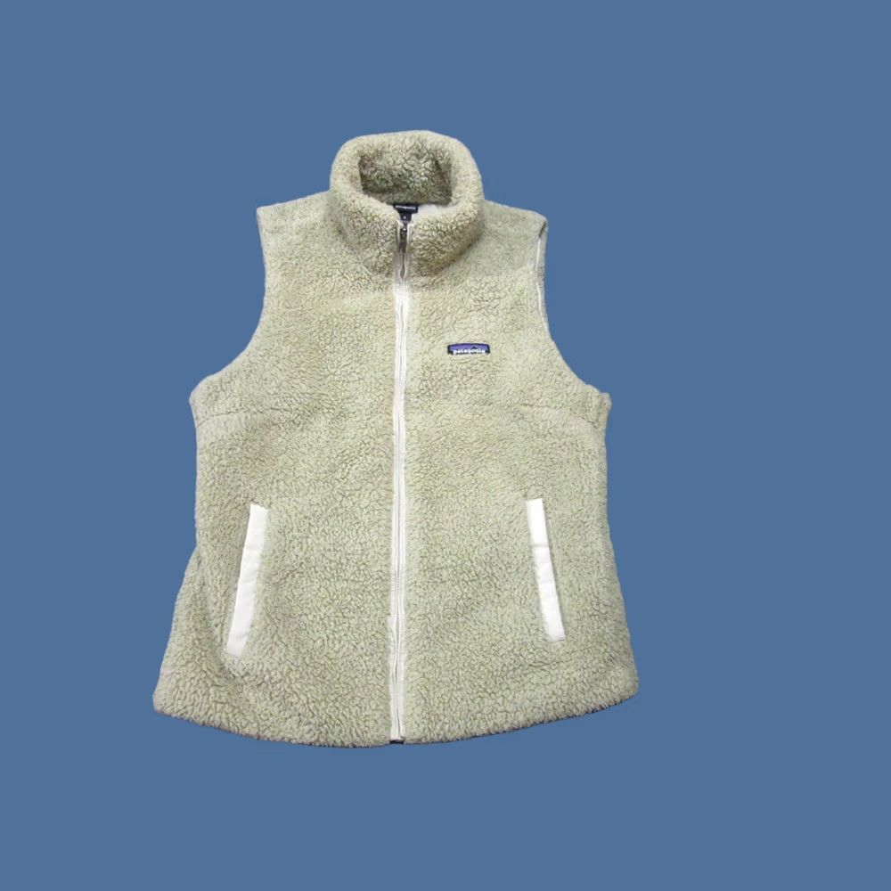 Patagonia Patagonia Vest Womens Medium Beige Los Gatos Sherpa Fleece Mock Neck Zip Size M / US 6-8 / IT 42-44 - 1 Thumbnail