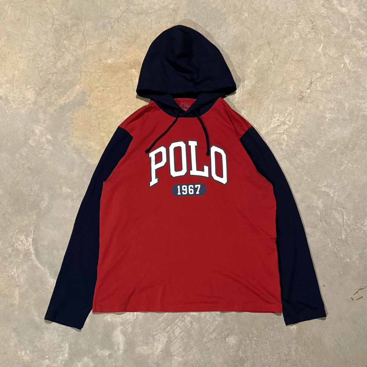 Polo Ralph Lauren Vtg Polo Ralph Lauren Arch Logo 1967 Hooded Longsleeve Shirt Size US L / EU 52-54 / 3 - 1 Thumbnail