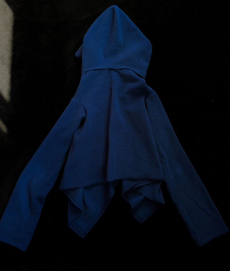 Comme des Garcons Comme des Garcons Blue irregular hooded sweater jacket Size S / US 4 / IT 40 - 5 Thumbnail