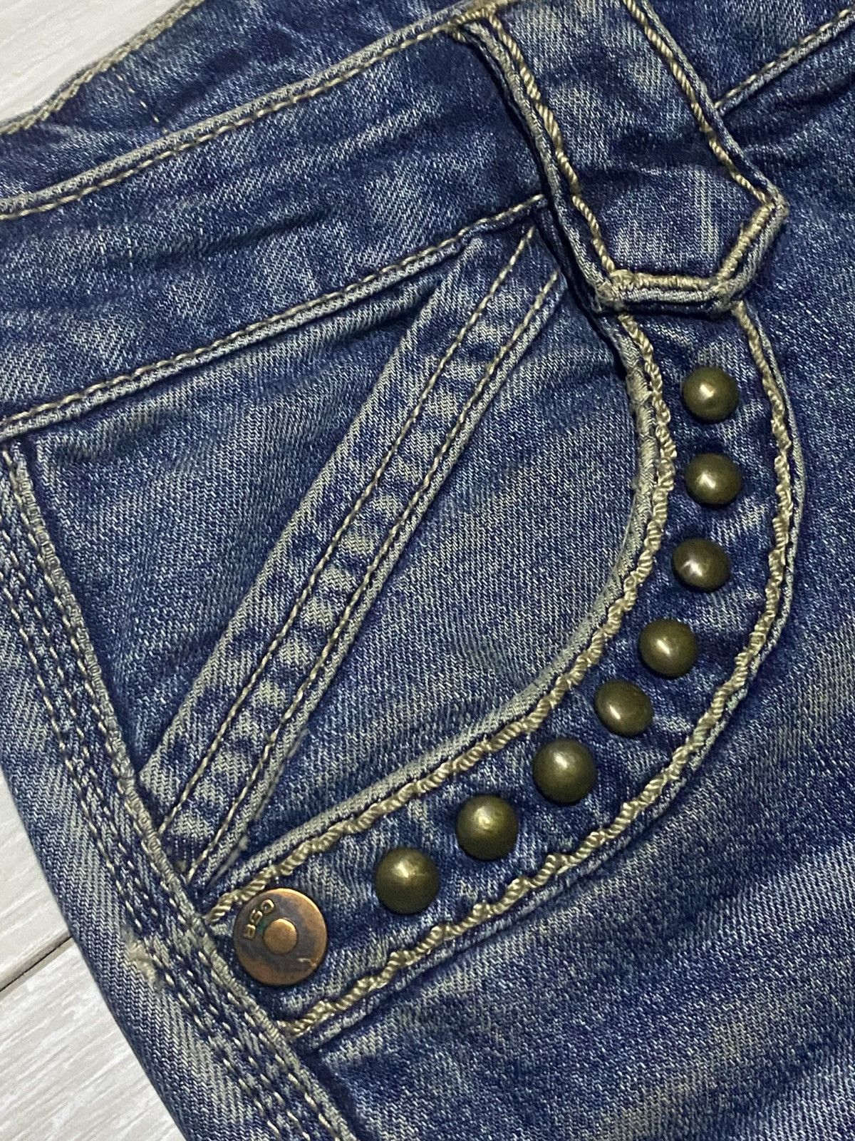 If Six Was Nine BGO Studded Flare Bootcut Denim Jeans Size US 29 - 9 Thumbnail