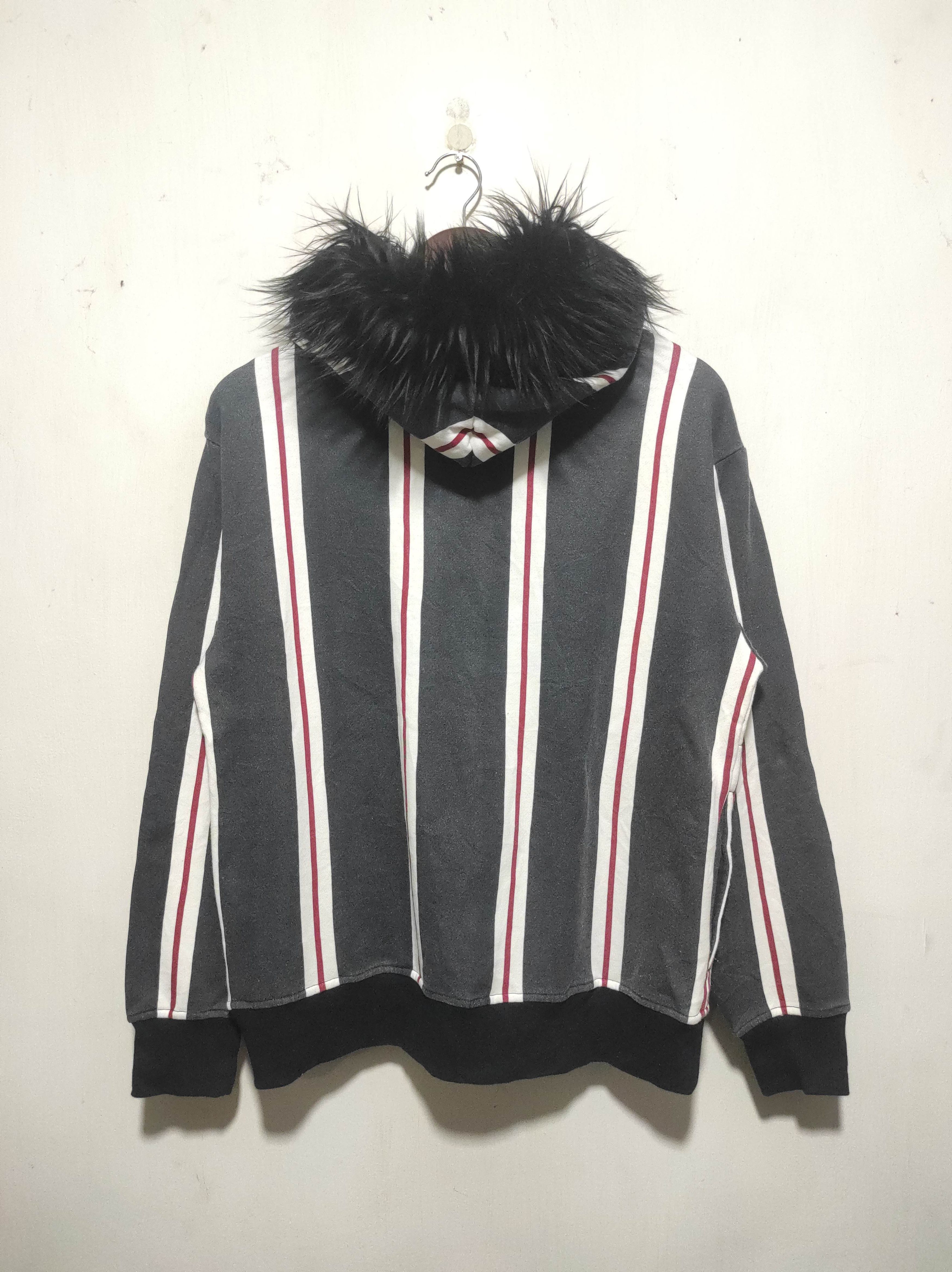 Hysteric Glamour Beno Stripe fur hoodie i6w9 LGB style Size US M / EU 48-50 / 2 - 9 Thumbnail
