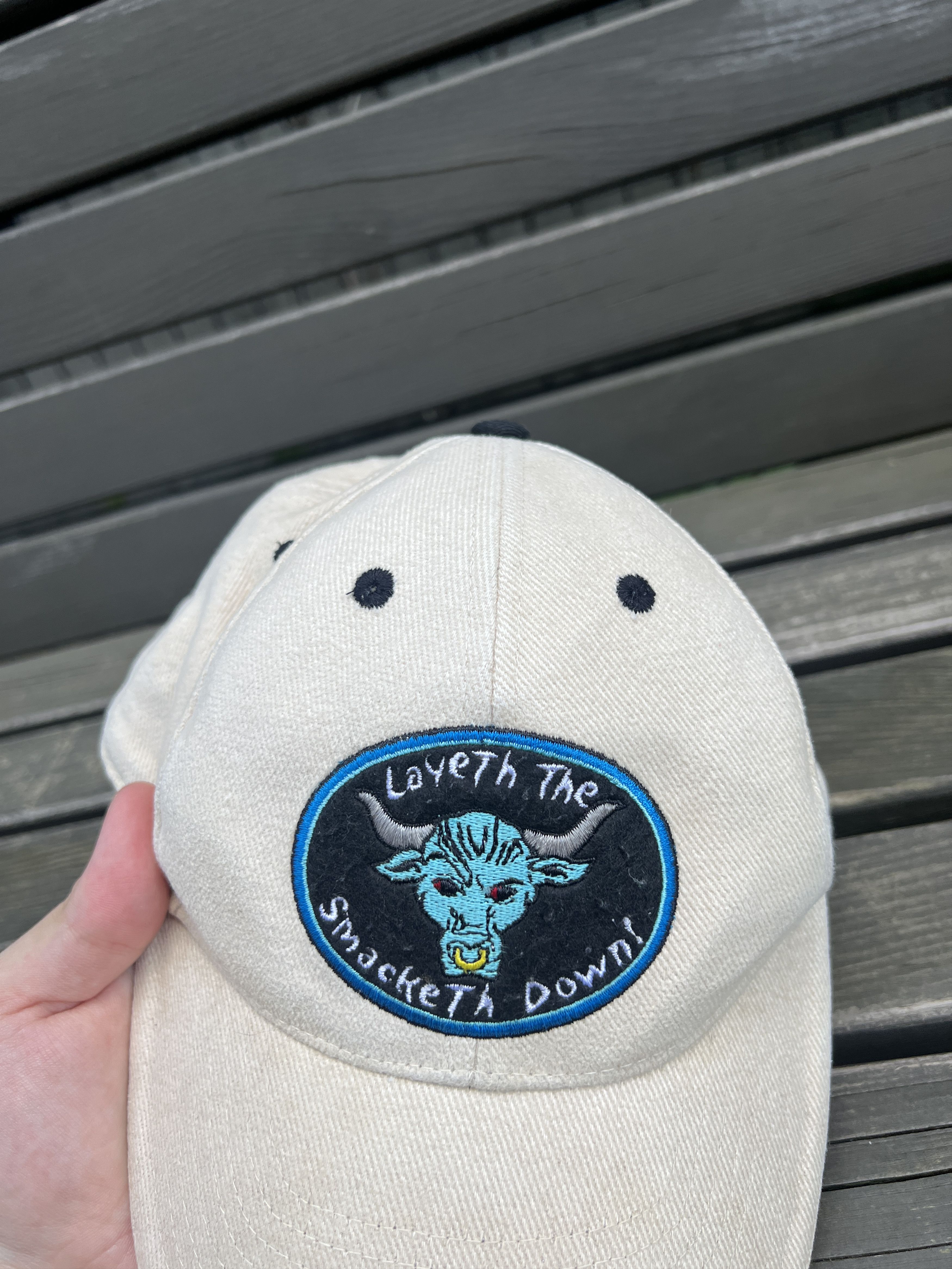 WWE Vintage 2000 The Rock WWE Layeth The Smackdown Cap Size ONE SIZE - 5 Thumbnail