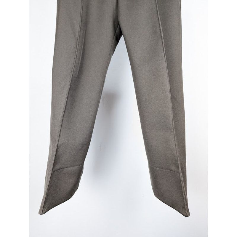 Bottega Veneta o1rshd1 Compact Wool Trousers in Olive Size US 36 / EU 52 - 4 Thumbnail