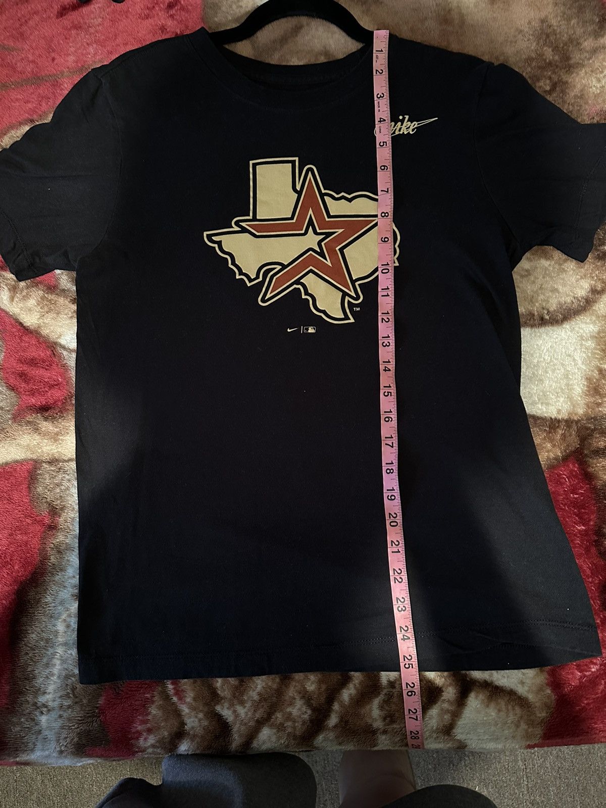 MLB × Nike Nike Men’s Houston Astros Cooperstown Logo Shirt SMALL Size US S / EU 44-46 / 1 - 1 Thumbnail
