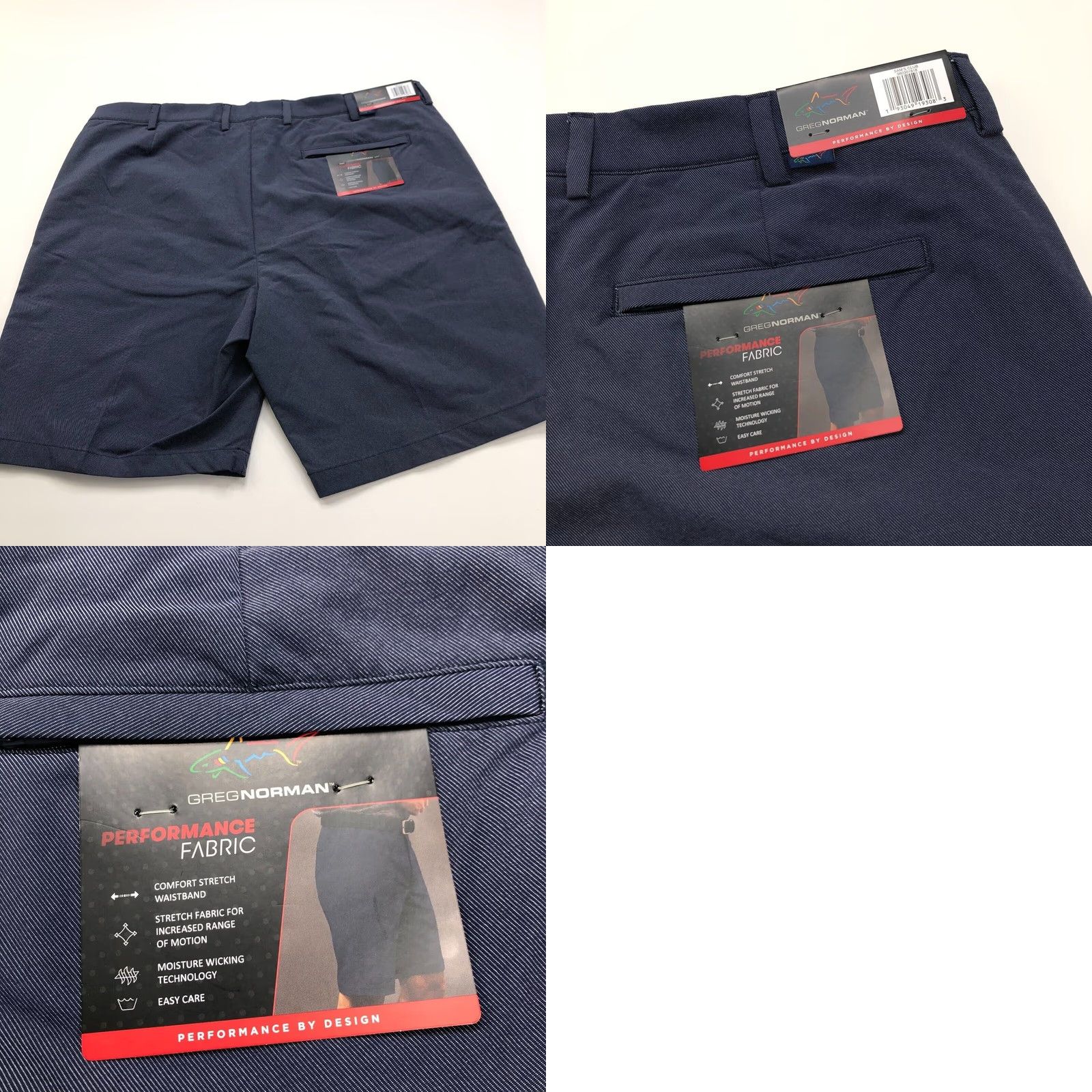 Vintage Greg Norman NEW 40 (Fit 41 In) Performance Cargo Elastic Waist 9" Shorts Size US 40 / EU 56 - 8 Thumbnail