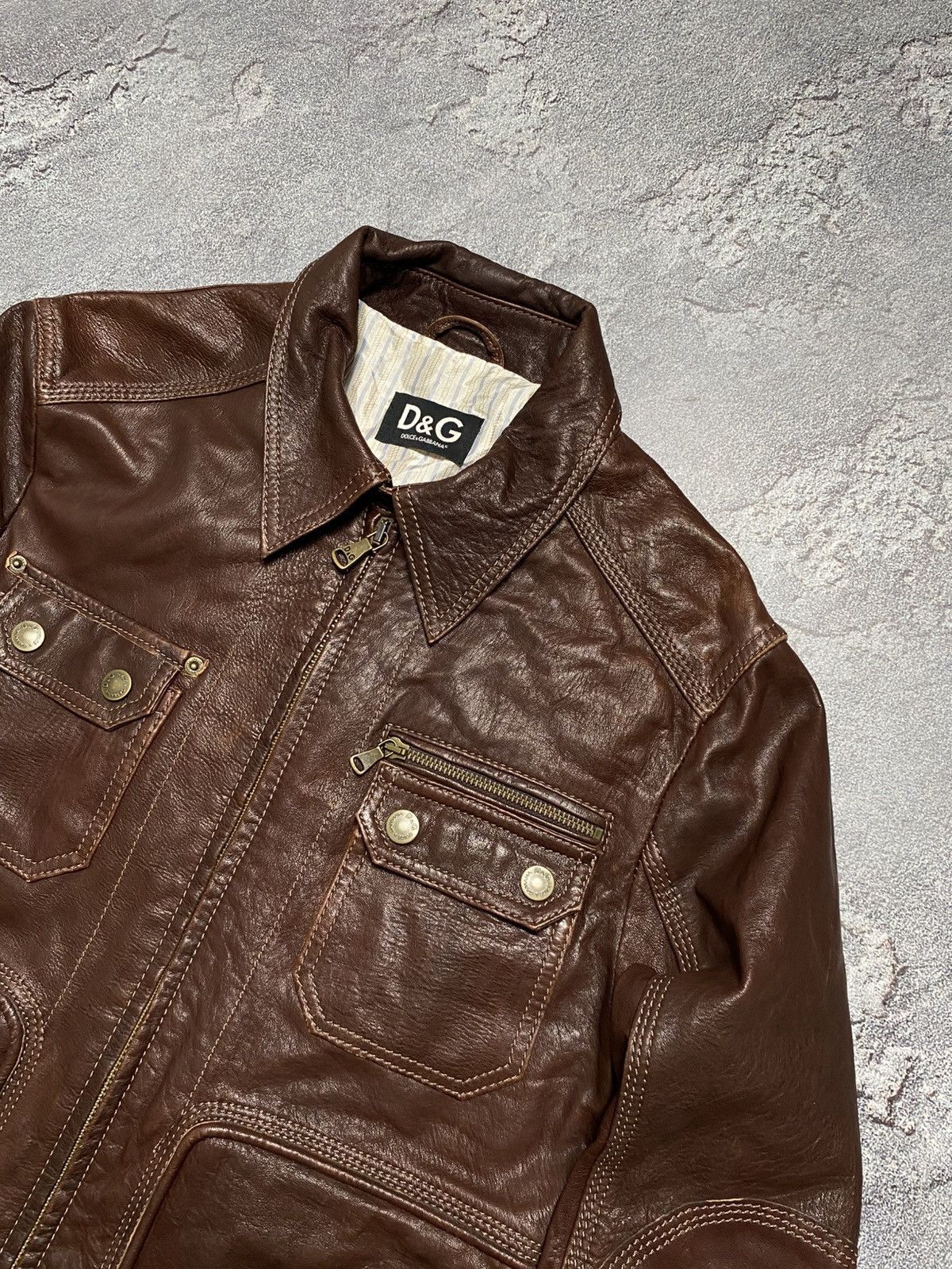 Dolce & Gabbana Dolce gabbana leather jacket mens Size US L / EU 52-54 / 3 - 5 Thumbnail