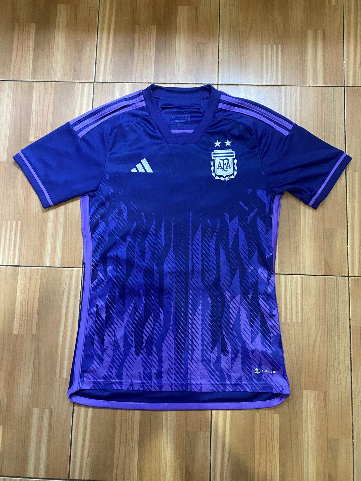 Adidas Adidas Argentina 2022 World Cup #10 Messi Away Shirt Jersey Size US S / EU 44-46 / 1 - 1 Thumbnail