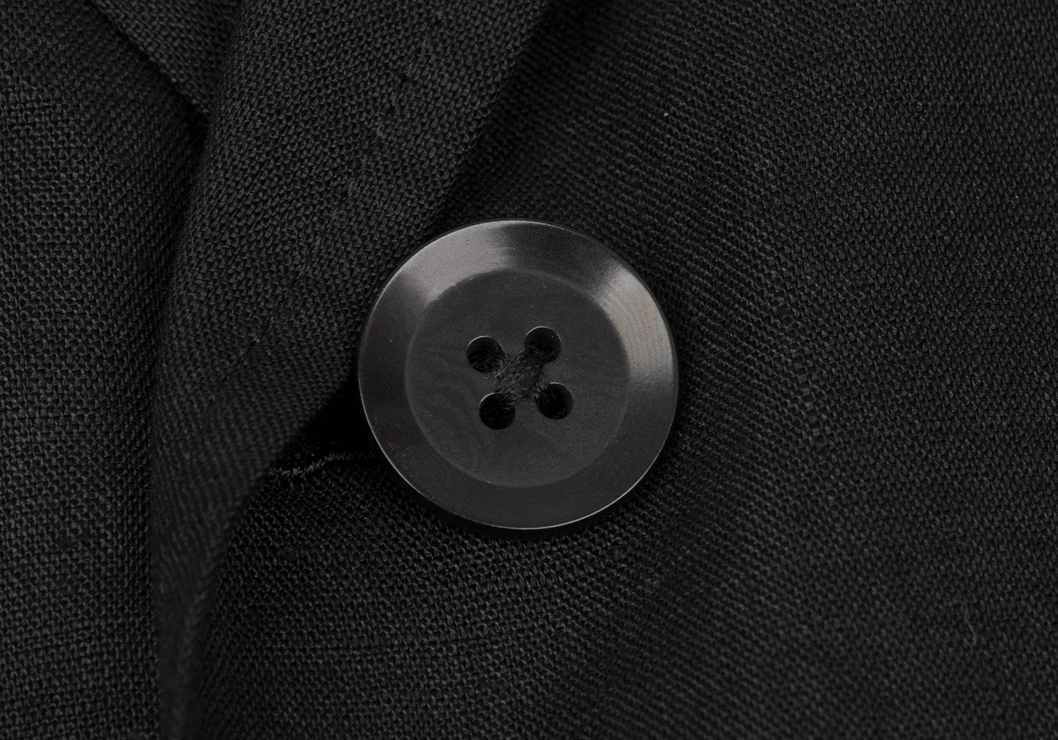 Yohji Yamamoto Yohji Yamamoto Linen Tailored Jacket Black 2 Size US M / EU 48-50 / 2 - 6 Thumbnail