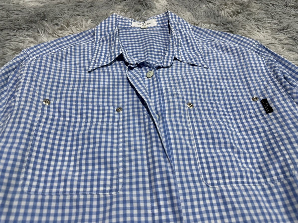 Courreges 🔥Vintage Courreges Shirt Hidden Button Size US M / EU 48-50 / 2 - 3 Thumbnail