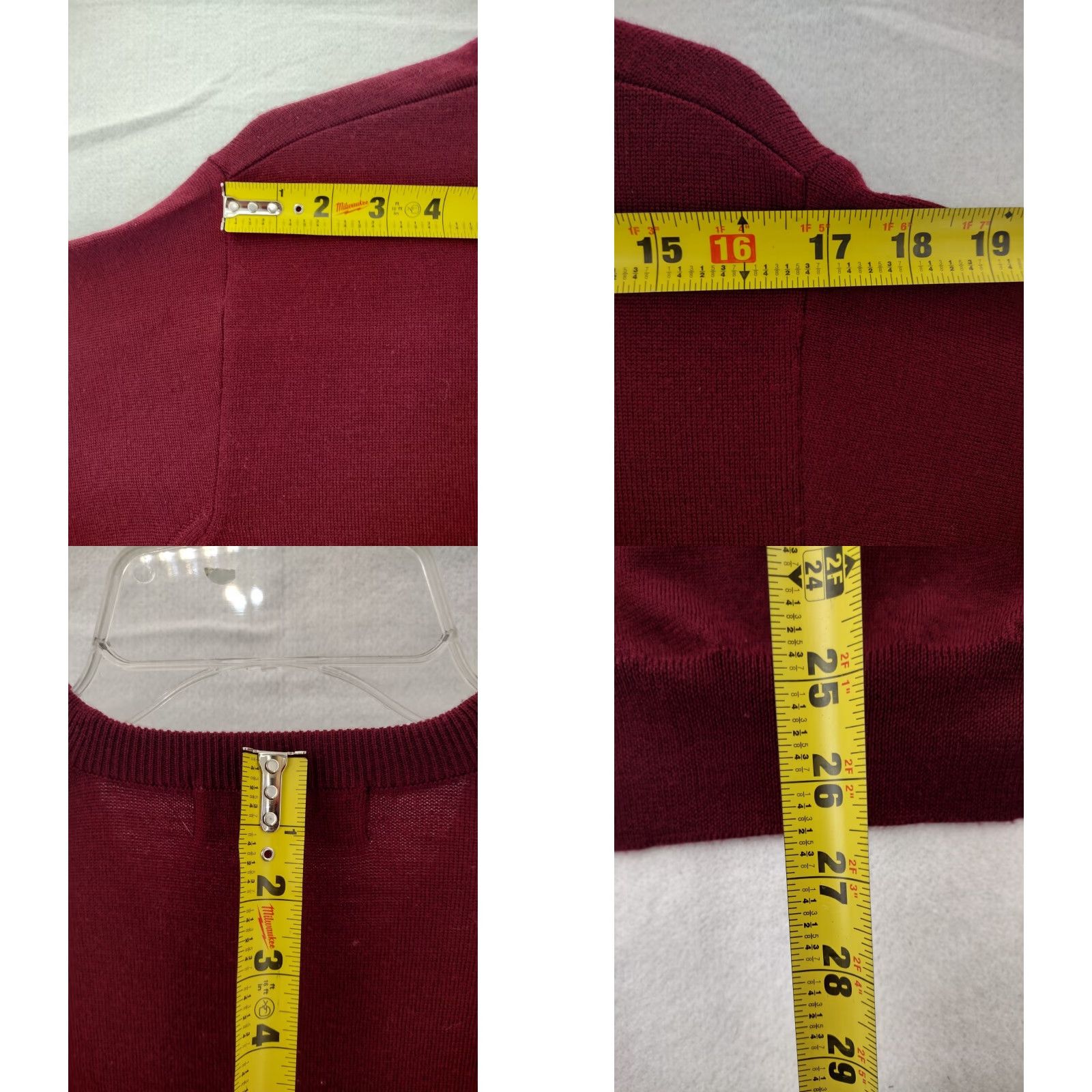 Vintage VINTAGE Monte Carlo Sweater Mens 40 Red Wool Pullover Crew Neck 90s Knit Pull over Shirt Mens Size US L / EU 52-54 / 3 - 8 Thumbnail