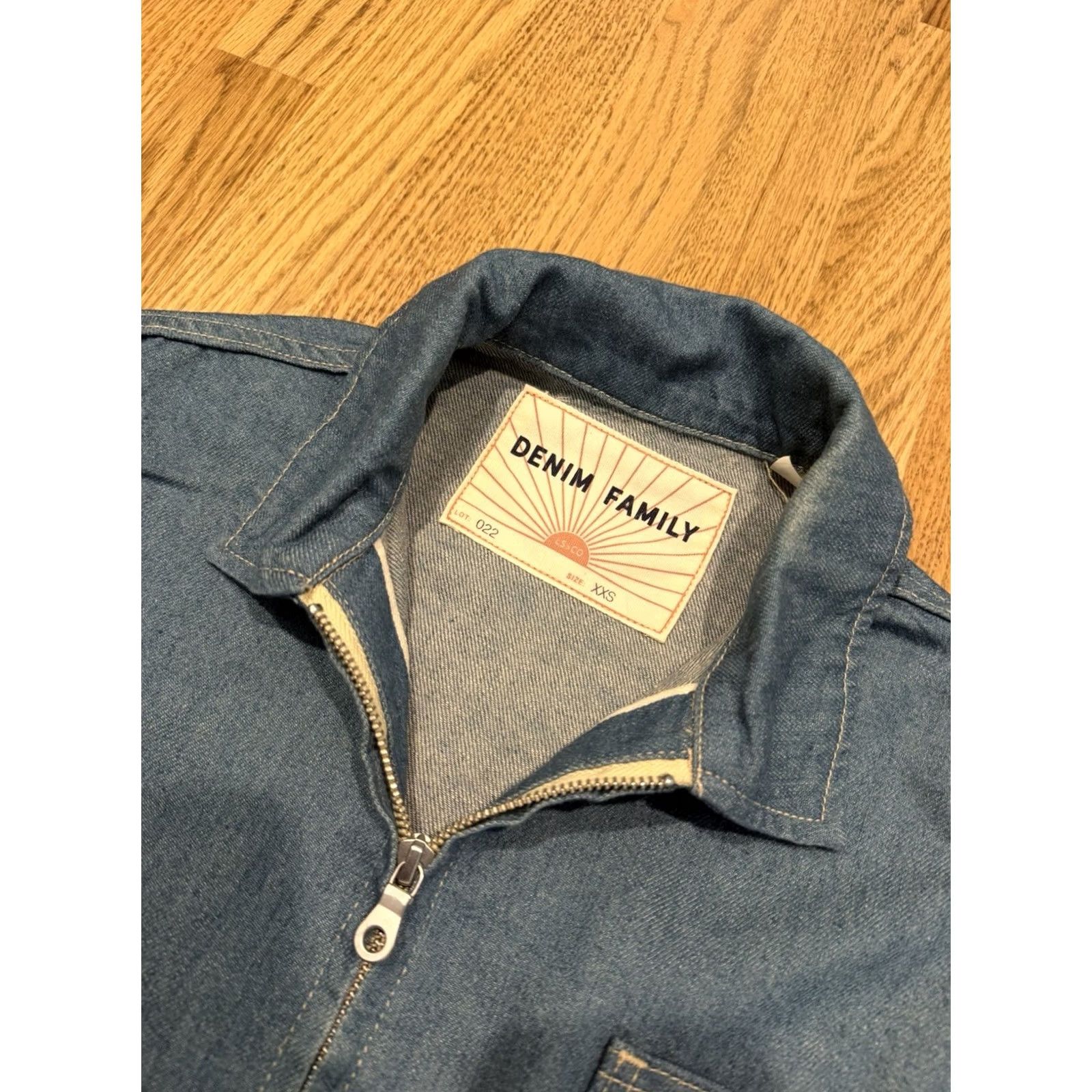 Levi's VINTAGE Levi's Made & Crafted Denim Cropped Jacket Mens 2XS Blue Denim Jacket Crop Cropped Wit Cottn USA 50s Fishing Style Size US XXS / EU 40 - 7 Thumbnail