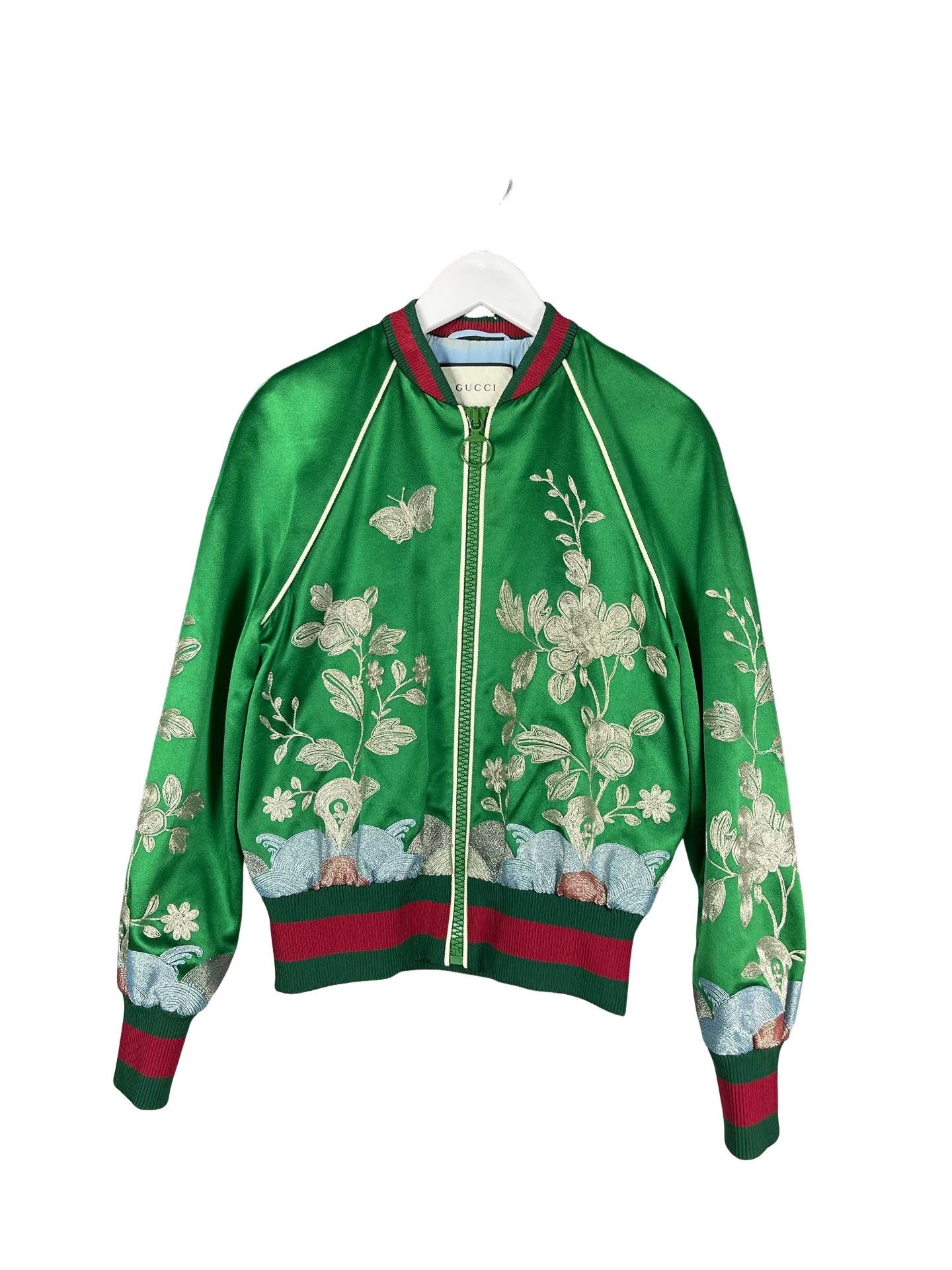Gucci Gucci Floral Embroidery Bomber Jacket Size 38 Size XS / US 0-2 / IT 36-38 - 1 Thumbnail