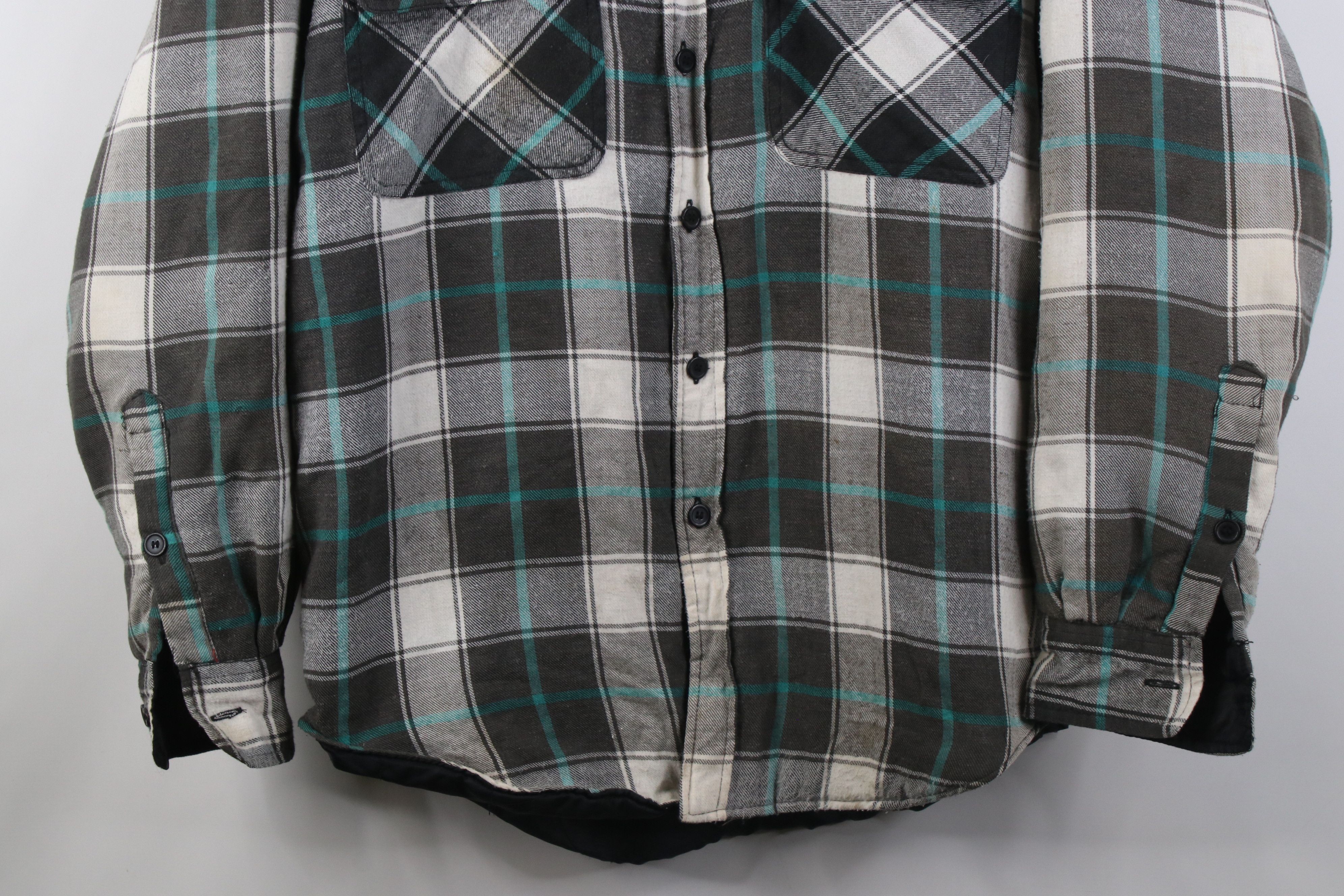 Vintage Vintage 90s Streetwear Flannel Button Shirt Jacket Jac Shirt Size US M / EU 48-50 / 2 - 3 Thumbnail