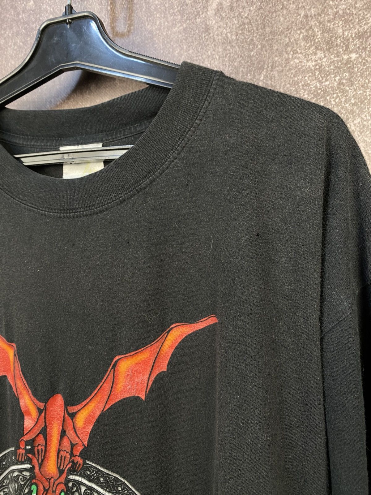 Vintage T-shirt Dragon hewlin uk Vintage black 90s Size US XL / EU 56 / 4 - 5 Thumbnail