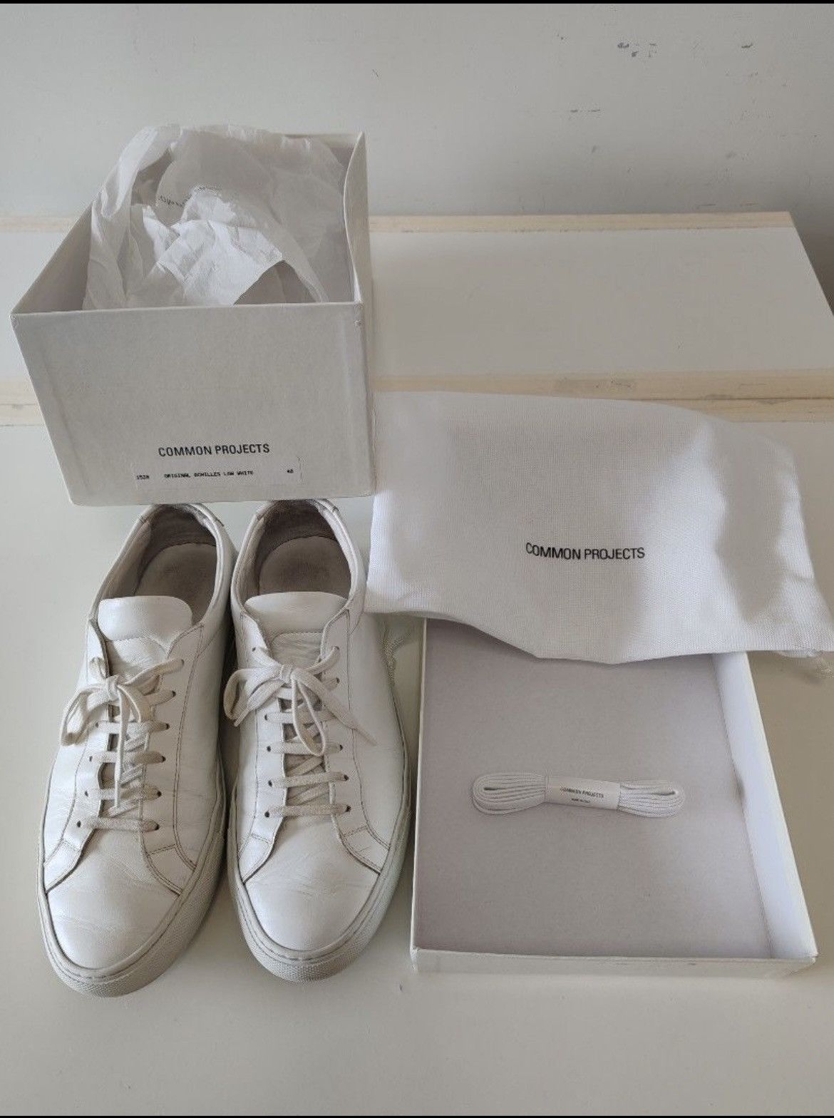 image of Common Projects - Achilles Low - Size 40 Shoes in White, Men's