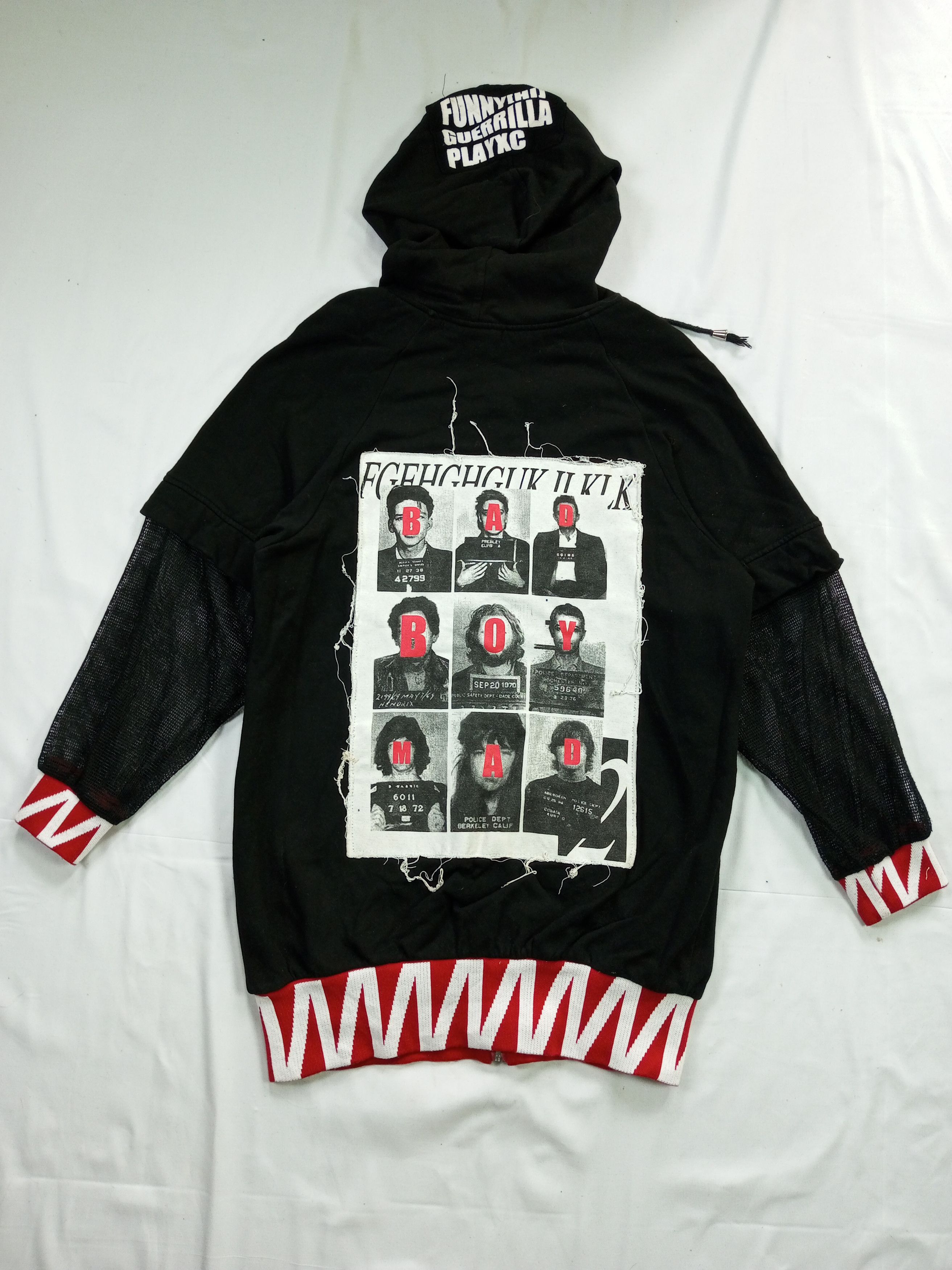 If Six Was Nine × Japanese Brand JAPANESE VKEI STYLE " FUNNY GUERRILLA" PUNK STYLE HOODIE Size US M / EU 48-50 / 2 - 11 Thumbnail