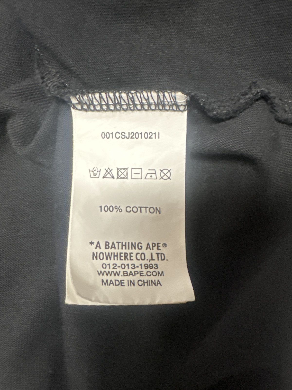 Bape Bape x World Gone Mad puff print Tee Size US M / EU 48-50 / 2 - 5 Thumbnail