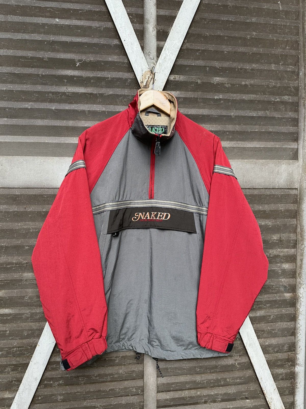 Vintage 👹Vintage NAKED SNOWBOARD THINSULATE LINED Pullover Jacket Size US L / EU 52-54 / 3 - 1 Thumbnail