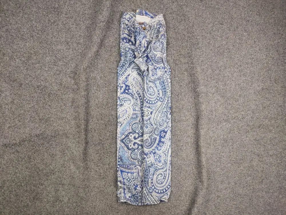 Etro Etro Milano Design Art Pattern Paisley Slim Fit Denim Jeans Size 30" / US 8 / IT 44 - 1 Thumbnail