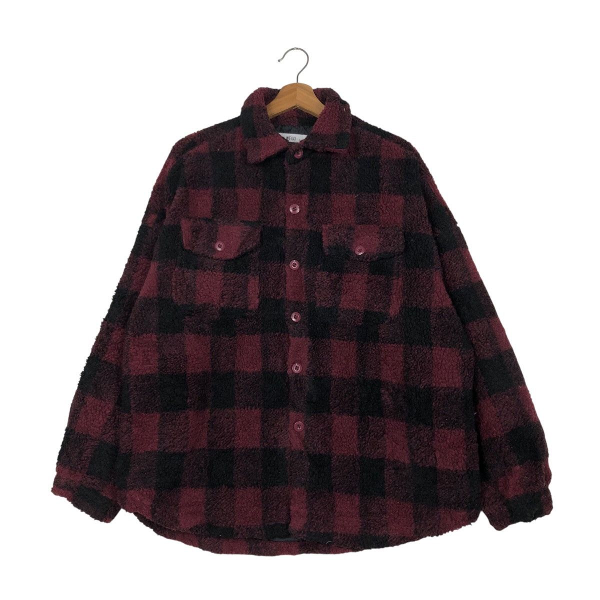 Japanese Brand Vintage Flamme Shirt Jacket Wego Tartan Design Issey Miyake Size US M / EU 48-50 / 2 - 2 Thumbnail