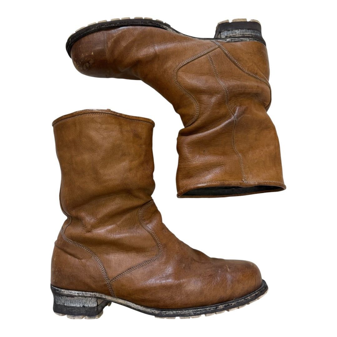 靴 00s mihara yasuhiro suede engineer boots Japanese Brand × Maison MIHARA YASUHIRO MIHARA YASUHIRO TWISTED