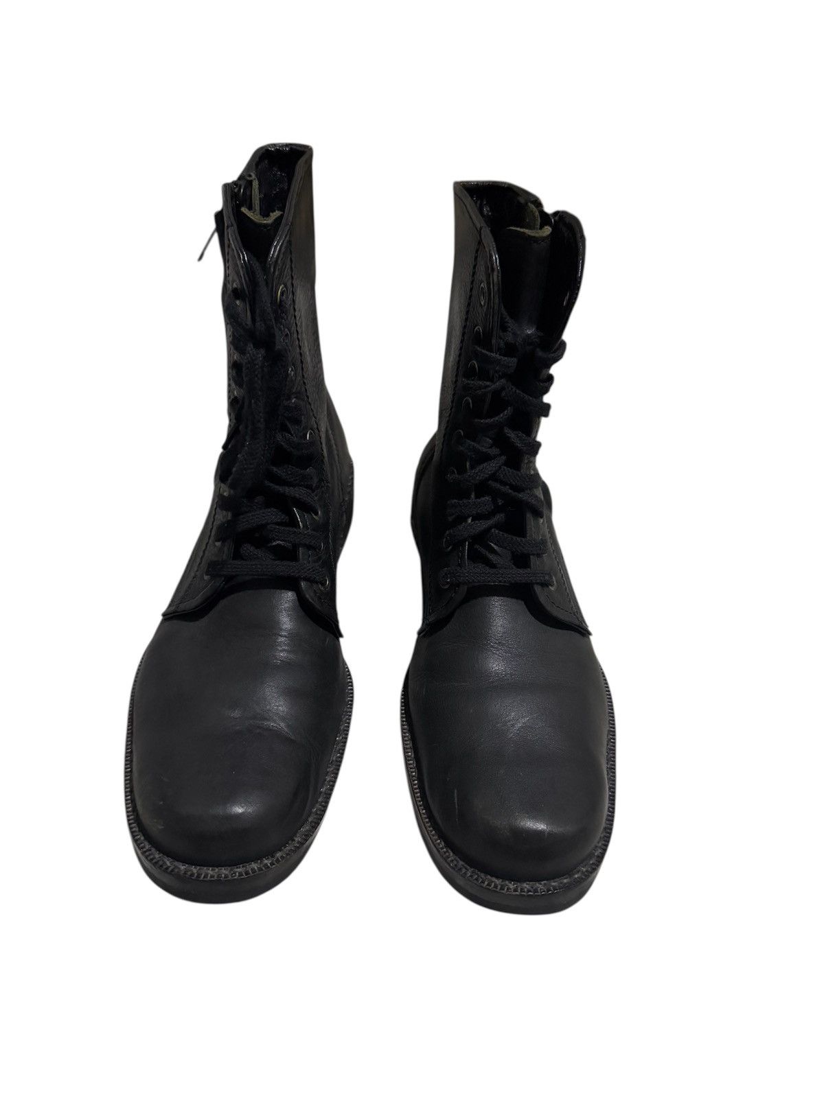 Issey Miyake × Zucca OG Issey Miyake Zucca Leather Zipper Combat Boots Size US 11.5 / EU 44-45 - 3 Thumbnail