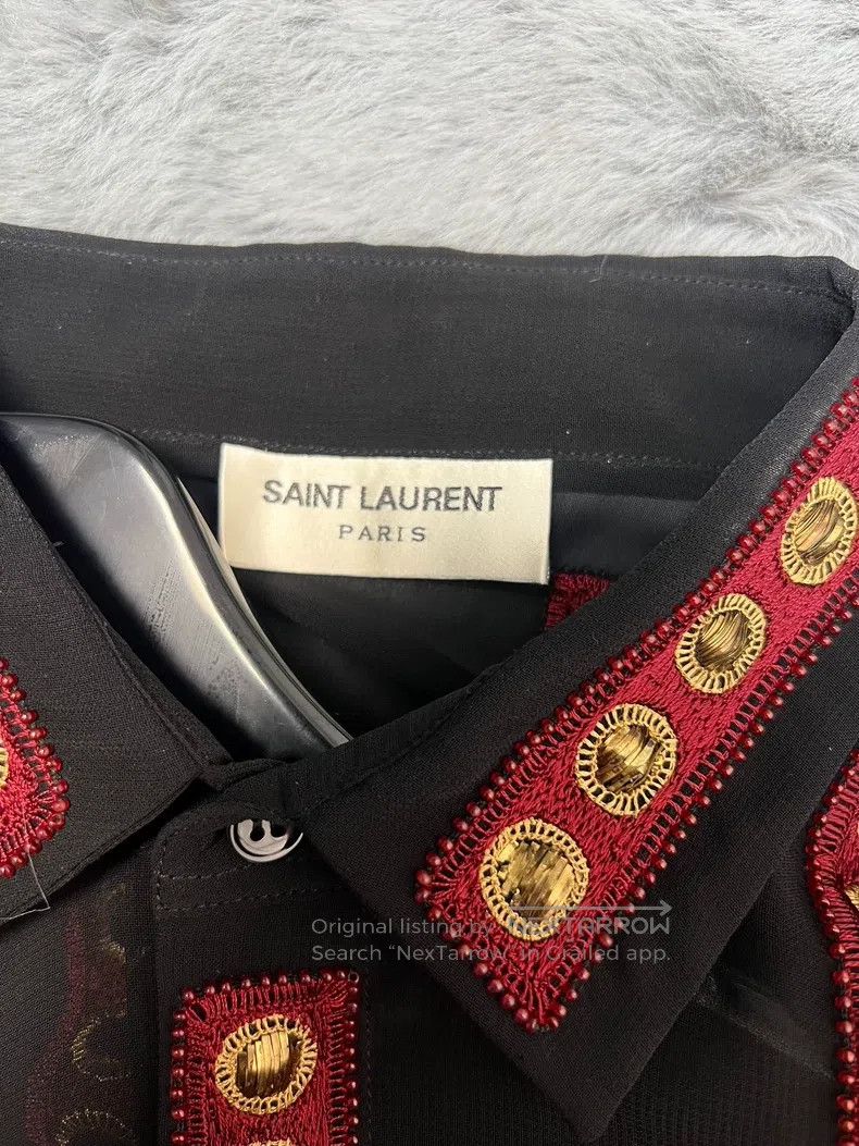 Saint Laurent Paris Saint Laurent Paris Black Karaoke Machine Semi-transparent Size XS / US 0-2 / IT 36-38 - 3 Thumbnail
